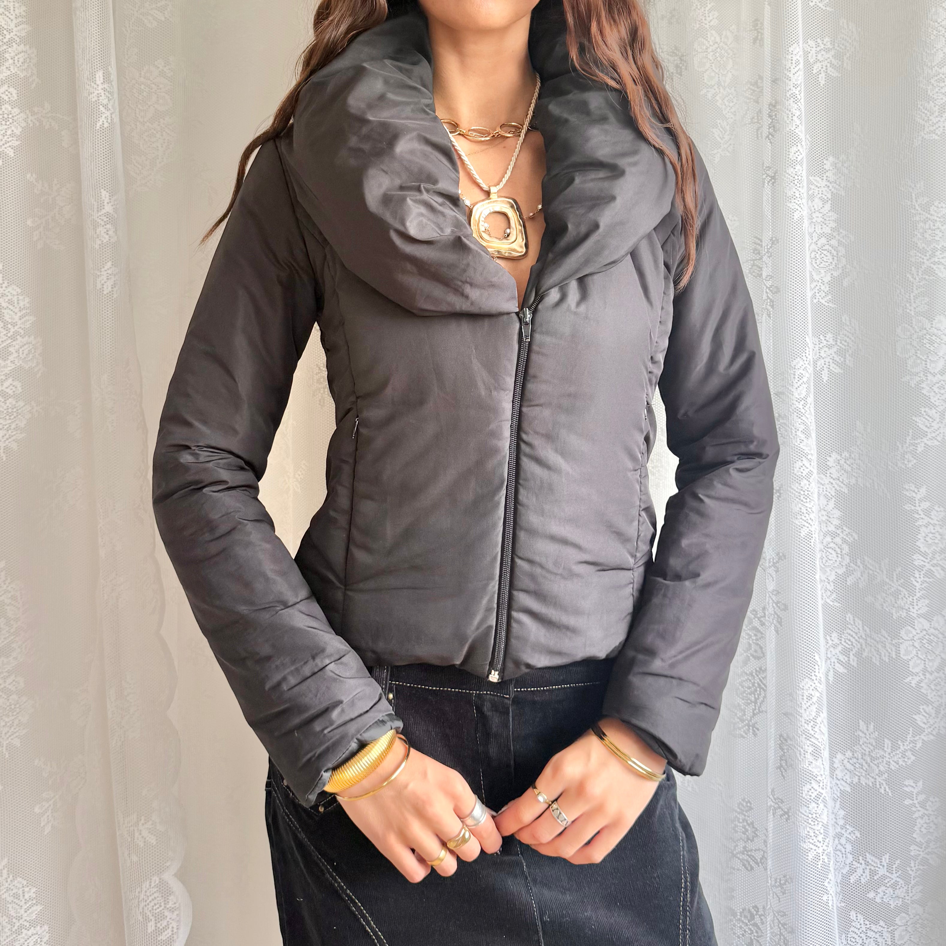 Puffer Zip Jacket - Size M