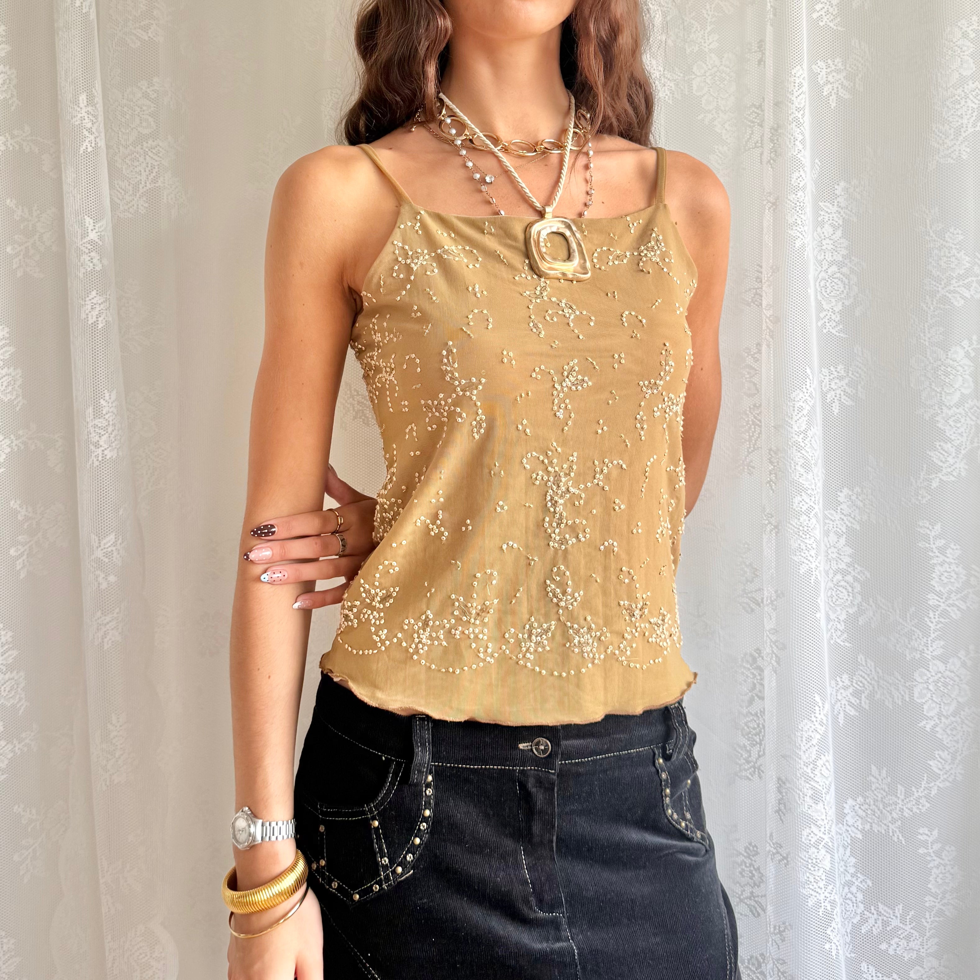 Sequin Cami - Size M