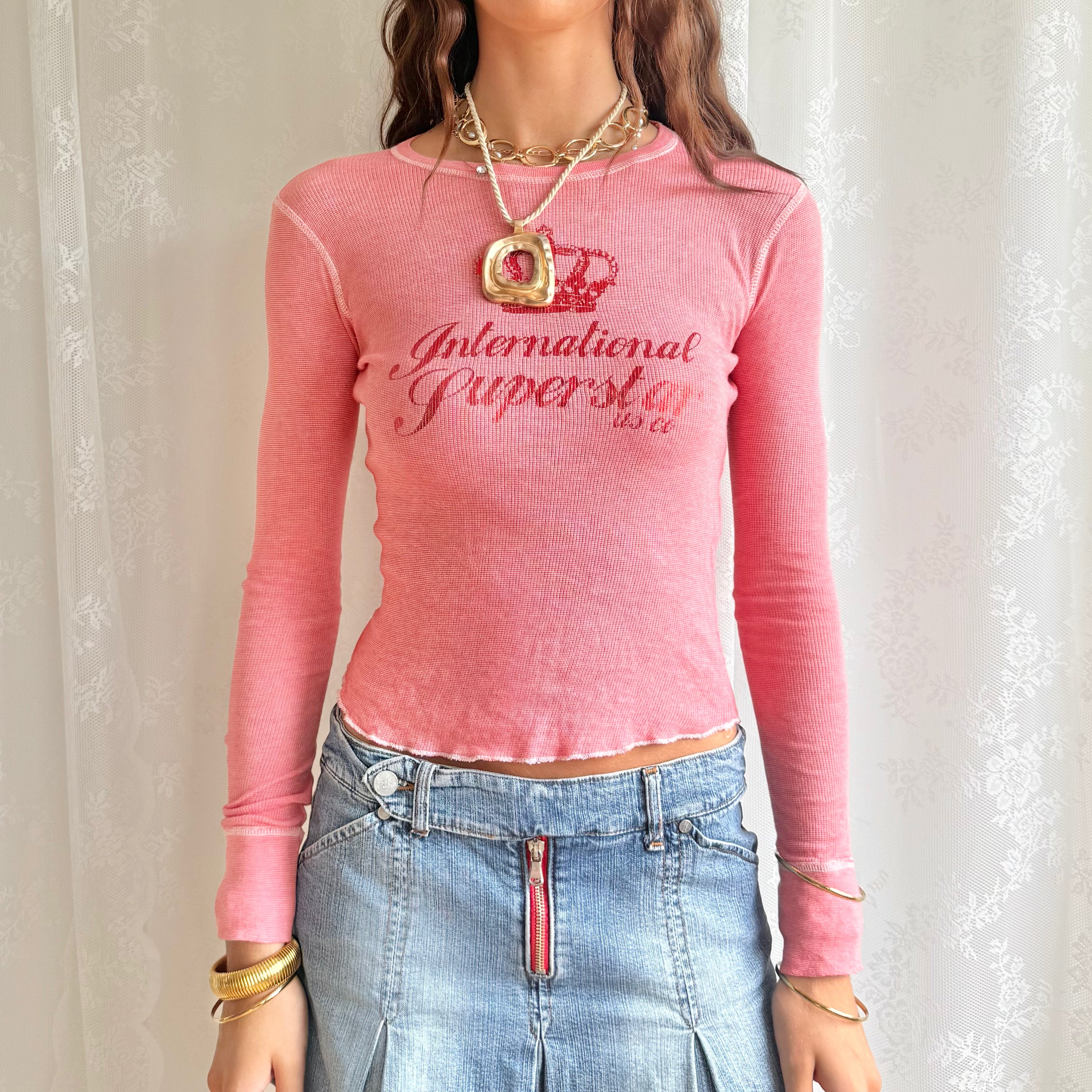 Graphic Long Sleeve Top - Size S