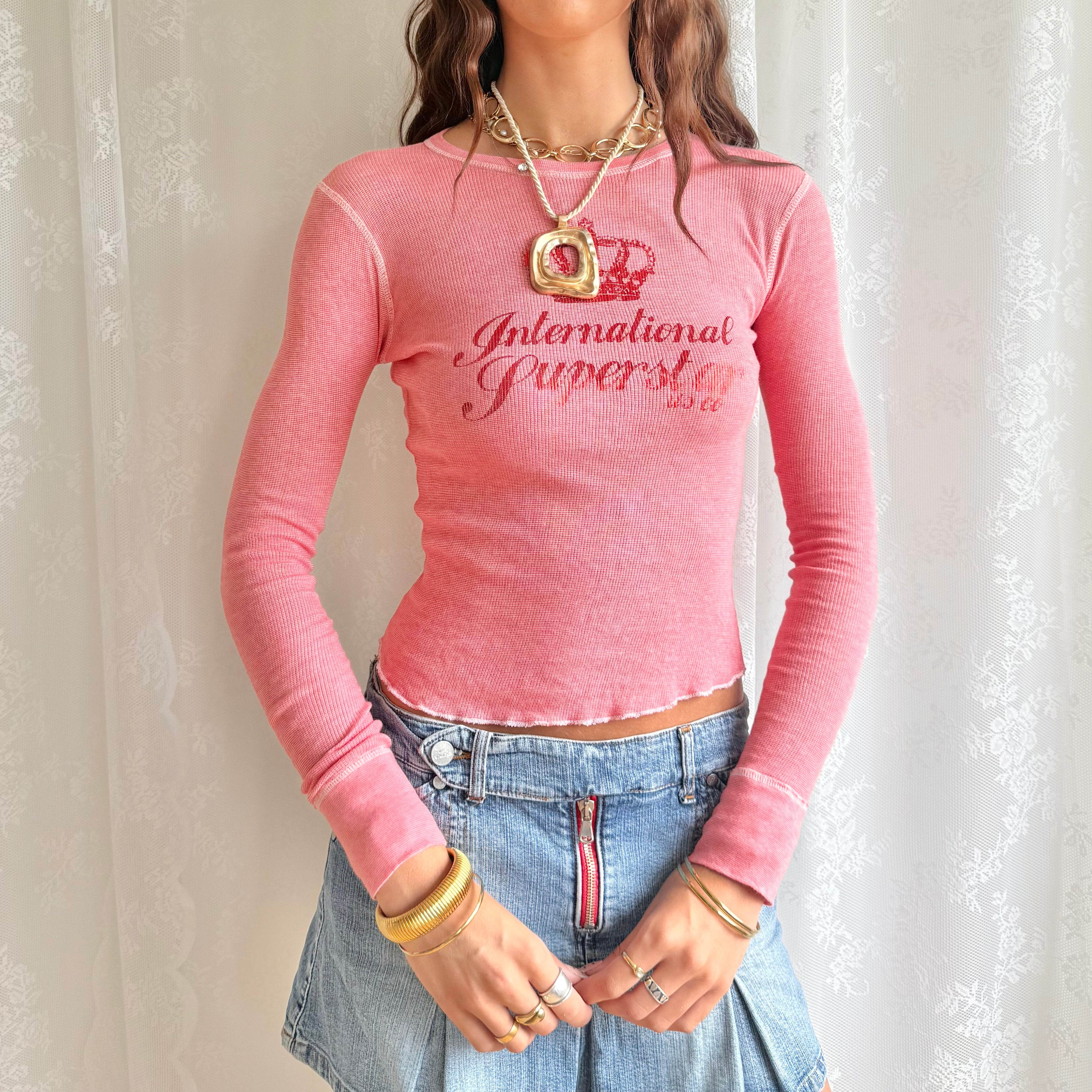 Graphic Long Sleeve Top - Size S