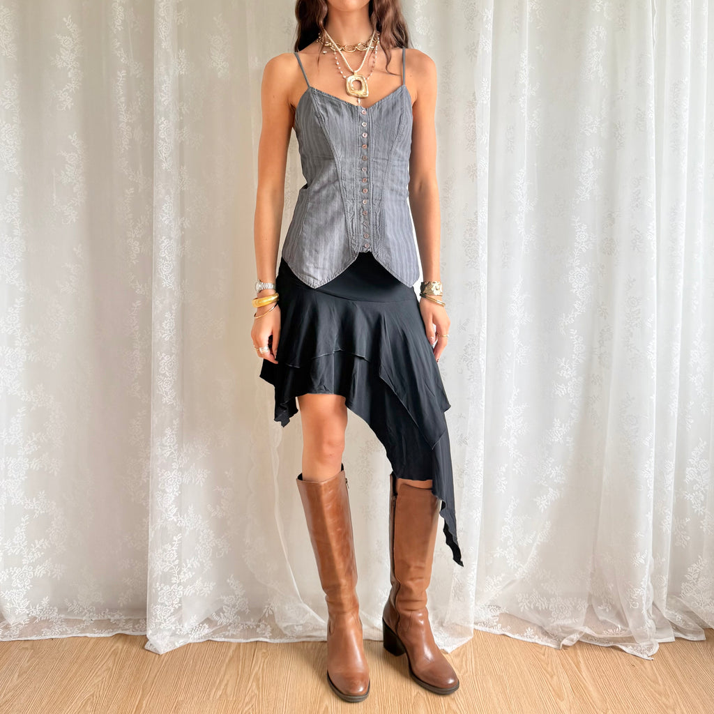 Asymmetric Midi Skirt - Size M