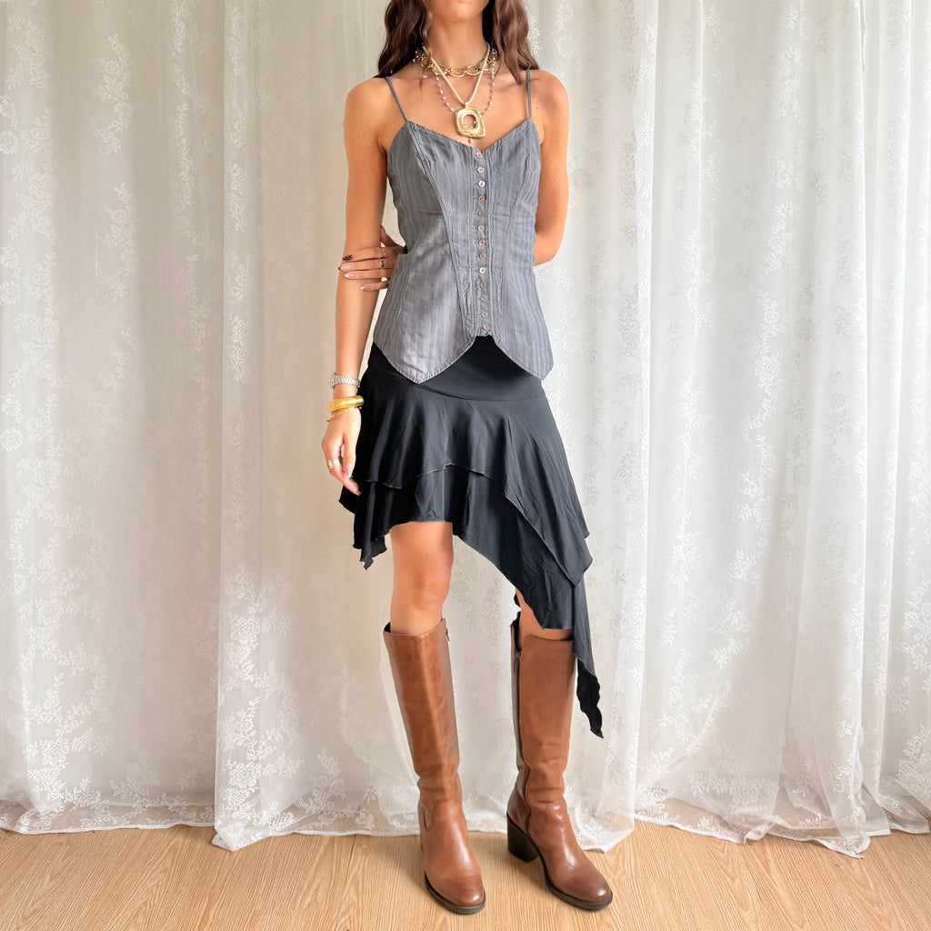 Asymmetric Midi Skirt - Size M