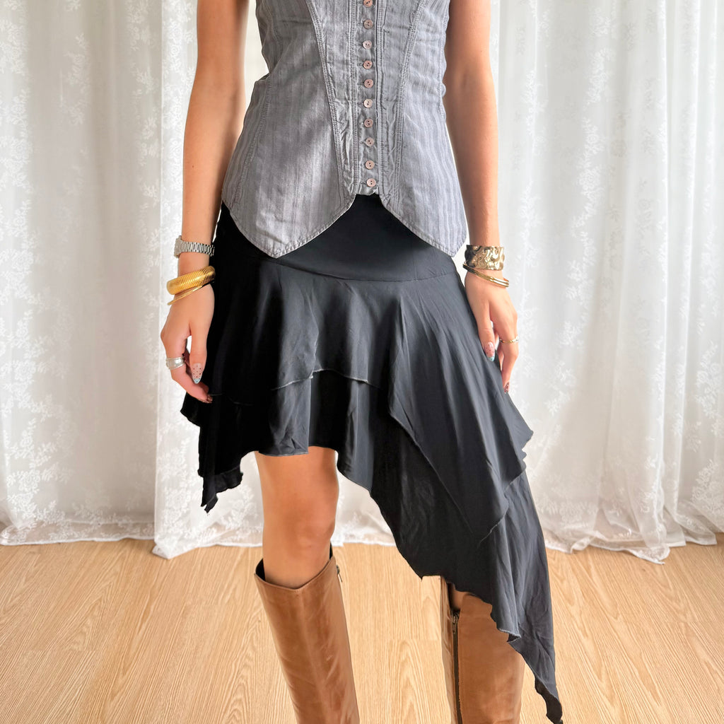 Asymmetric Midi Skirt - Size M