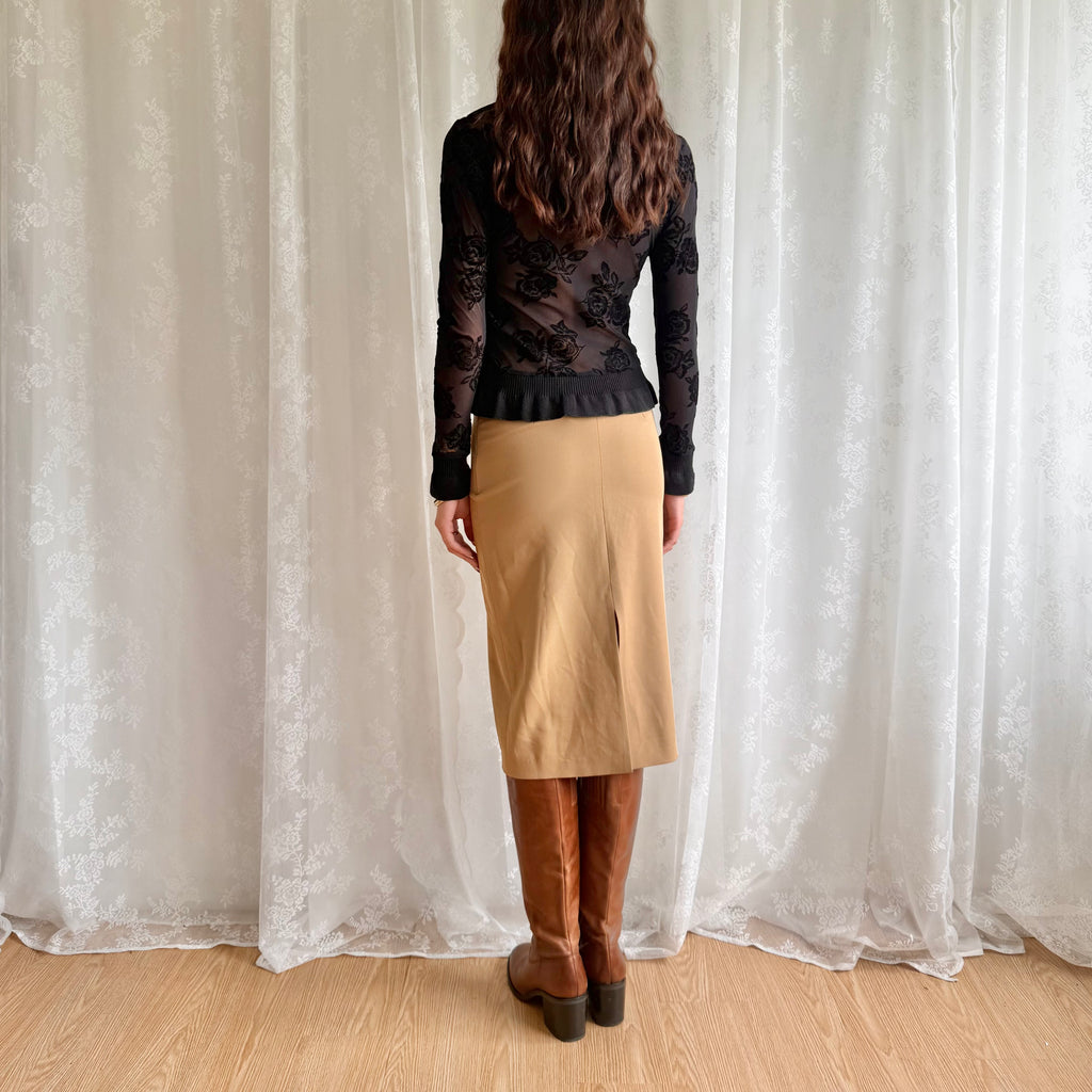 Hook & Eye Midi Skirt - Size S