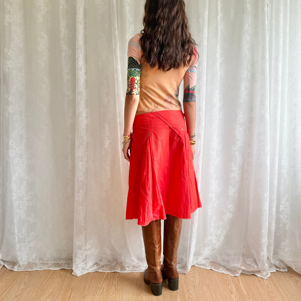 Buckle Midi Skirt - Size M