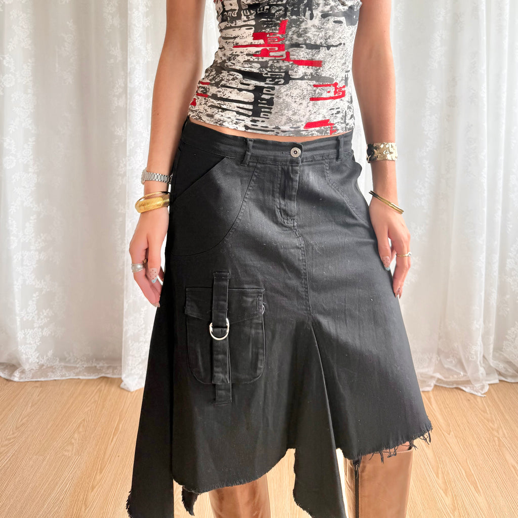 Asymmetric Midi Skirt - Size M