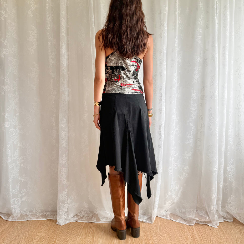 Asymmetric Midi Skirt - Size M