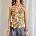 Patterned Sheer Cami - Size S