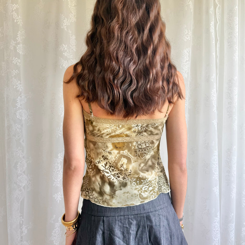 Patterned Sheer Cami - Size S