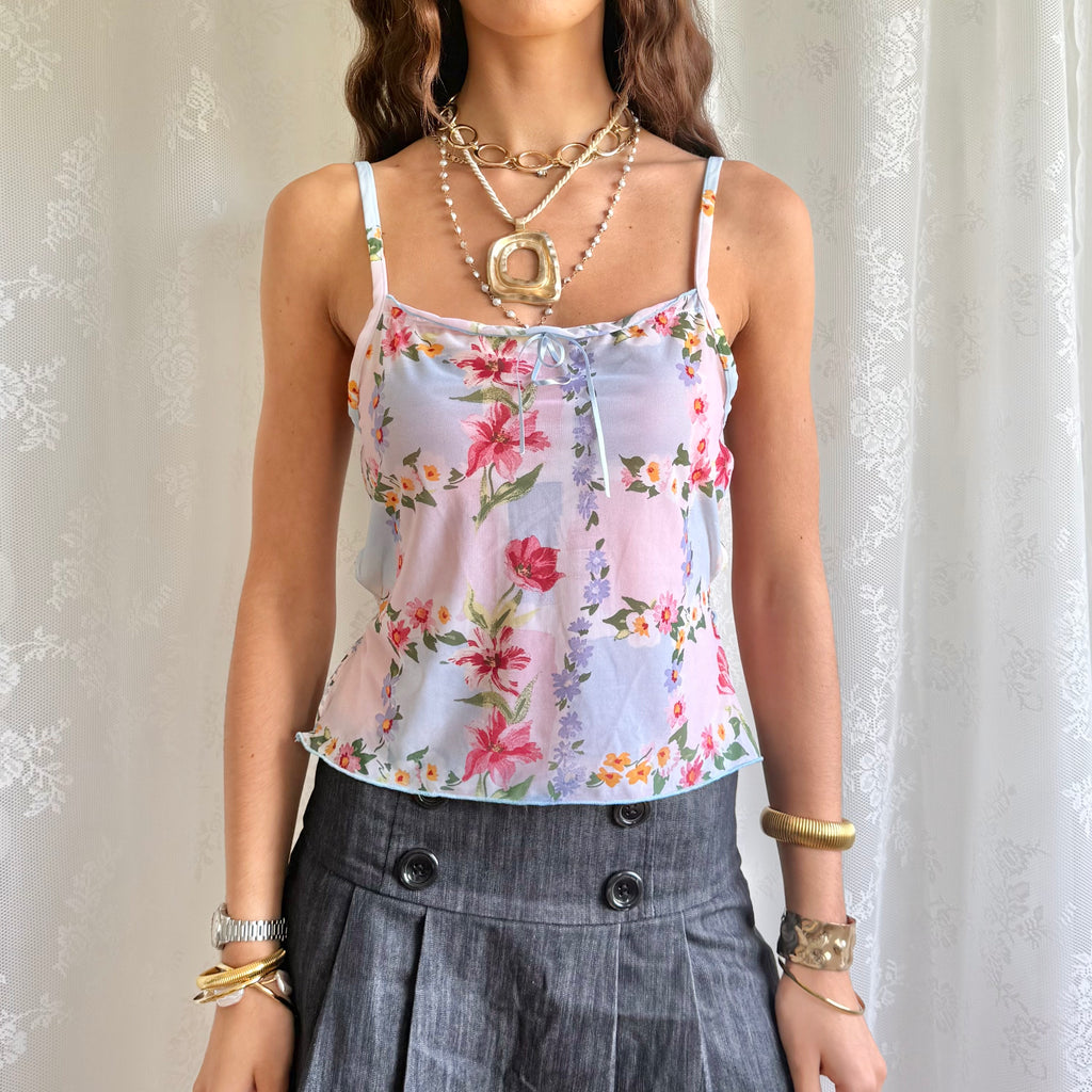 Backless Mesh Cami - Size L