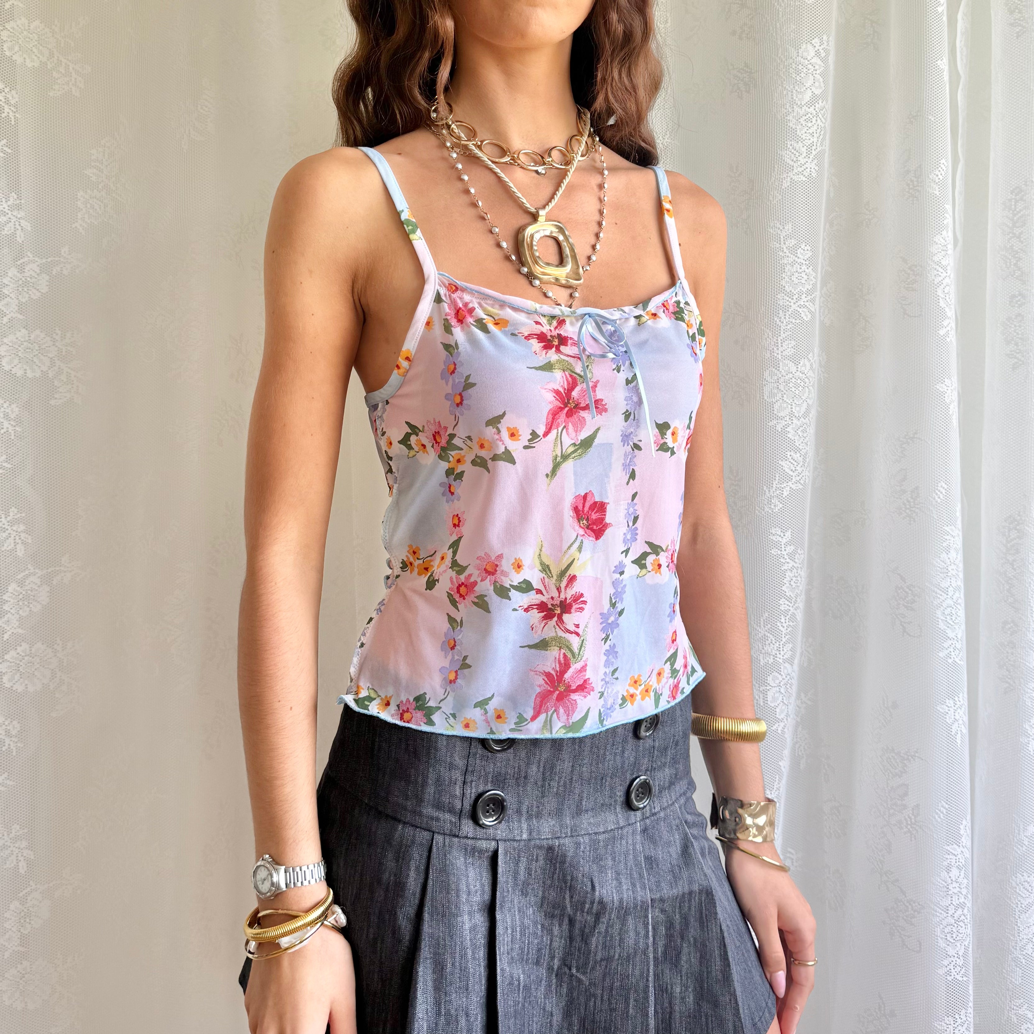 Backless Mesh Cami - Size L