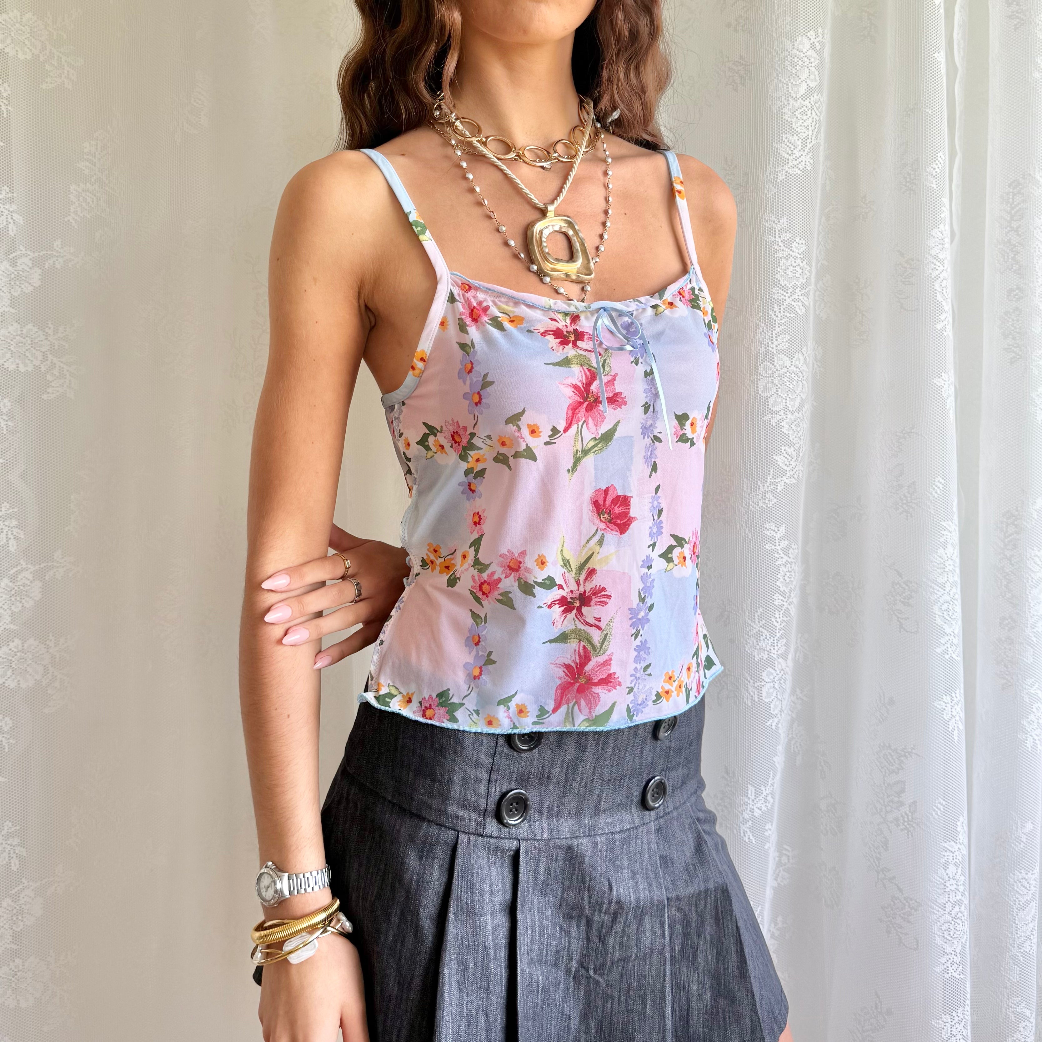 Backless Mesh Cami - Size L