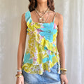 Asymmetric Silk Cami - Size L