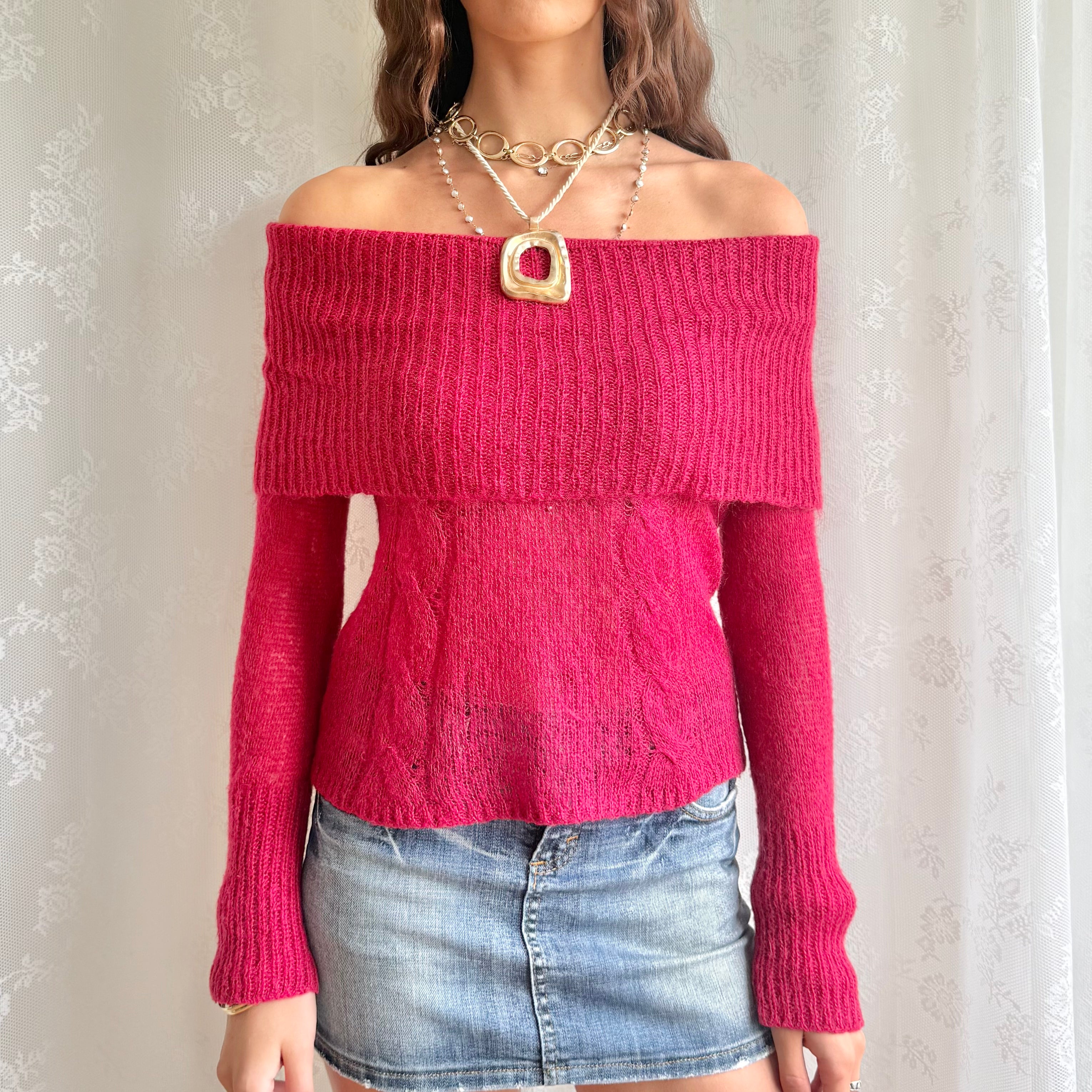 Bardot Mohair Knit Jumper - Size S