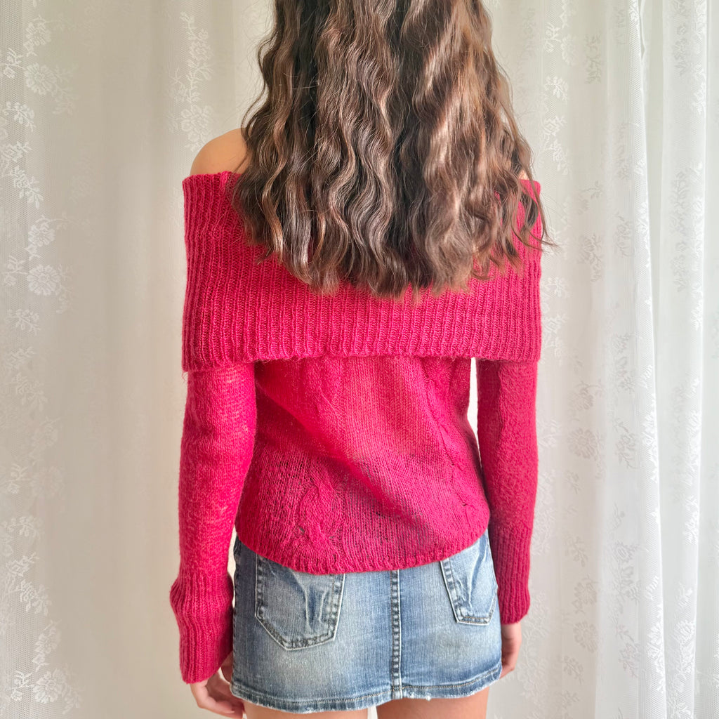 Bardot Mohair Knit Jumper - Size S