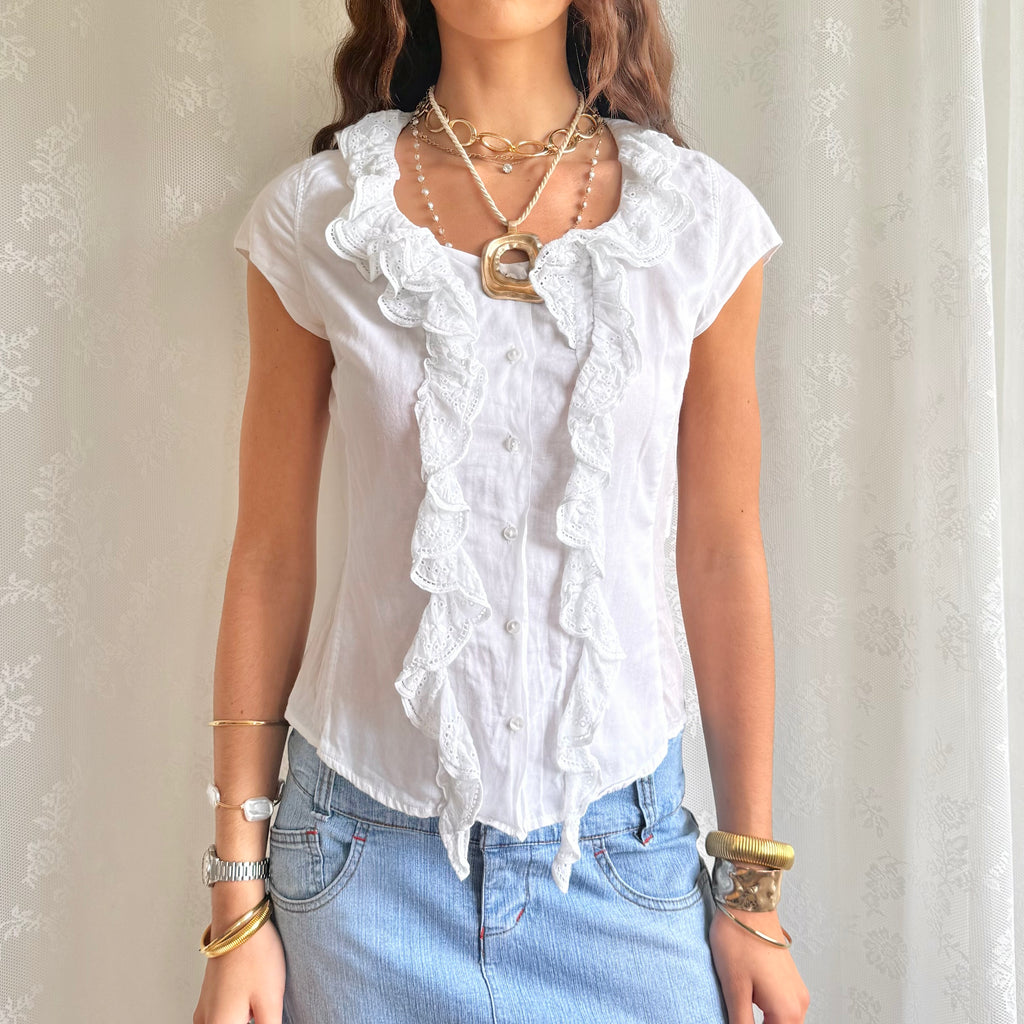 Shirt Crop Top - Size M