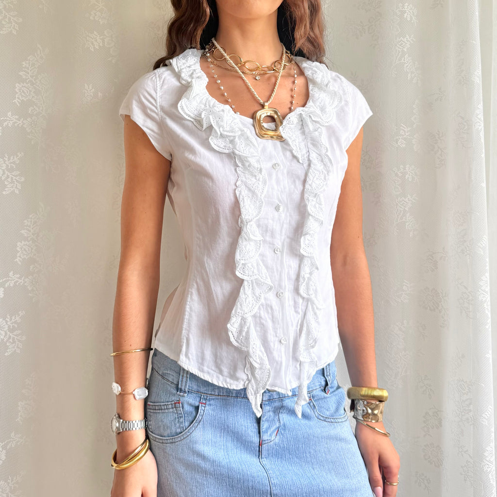 Shirt Crop Top - Size M