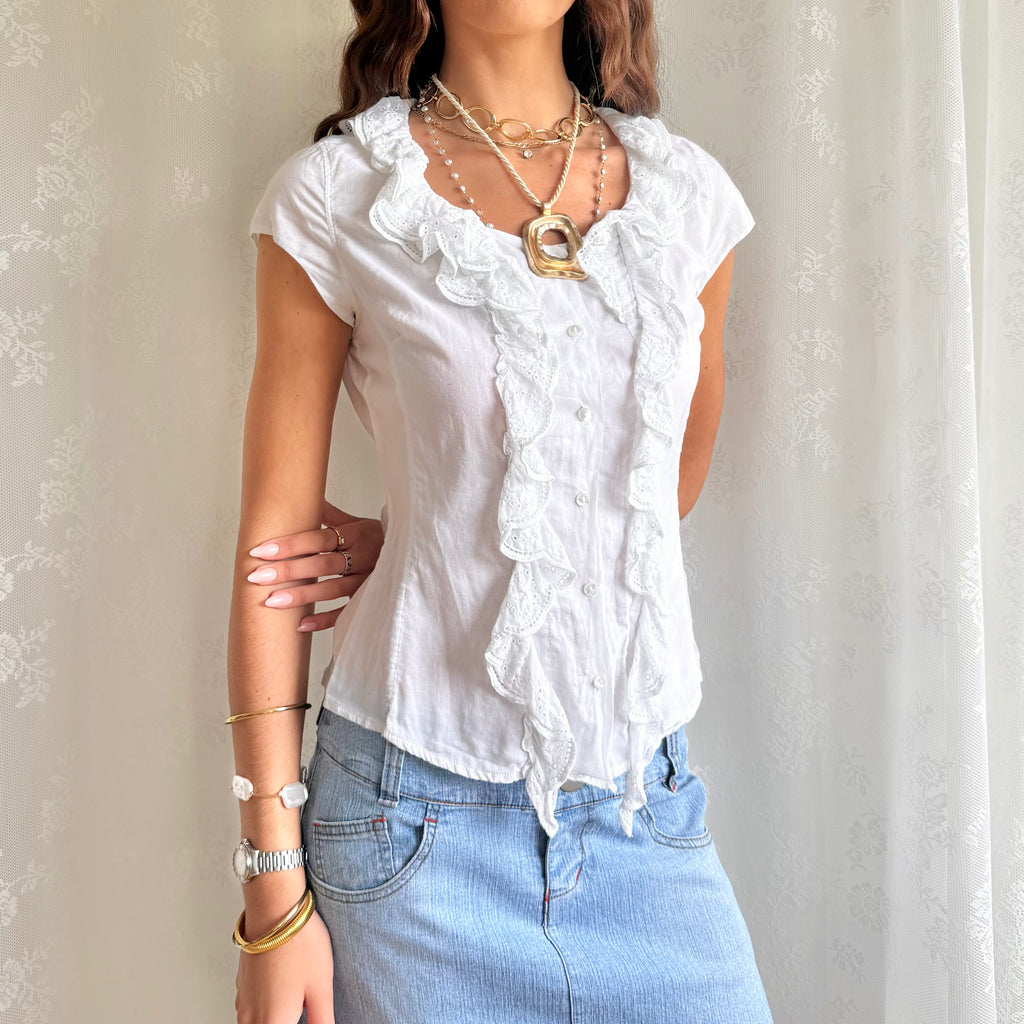 Shirt Crop Top - Size M