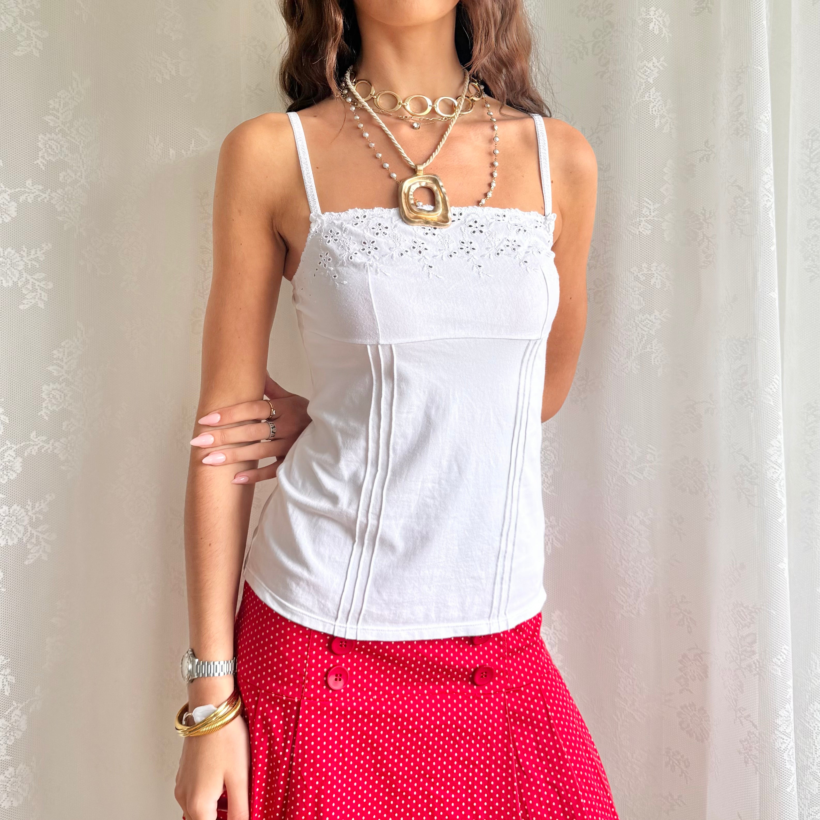 Yamamay Broderie Cami - Size M