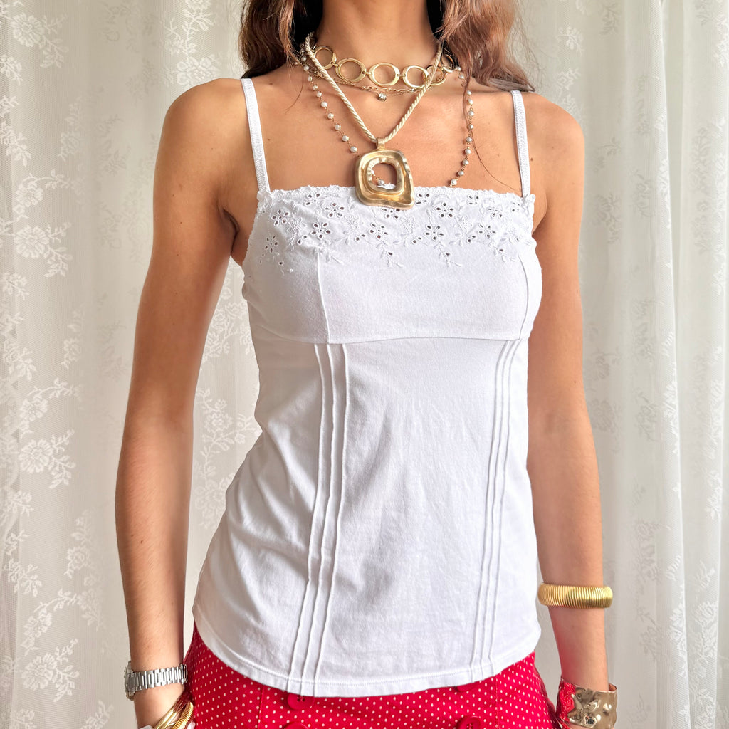 Yamamay Broderie Cami - Size M
