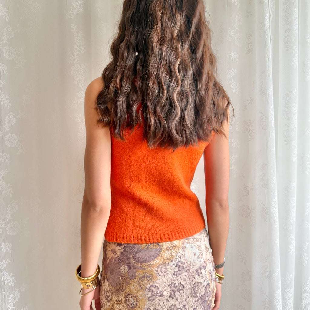 Mohair Knit Crop Top - Size M