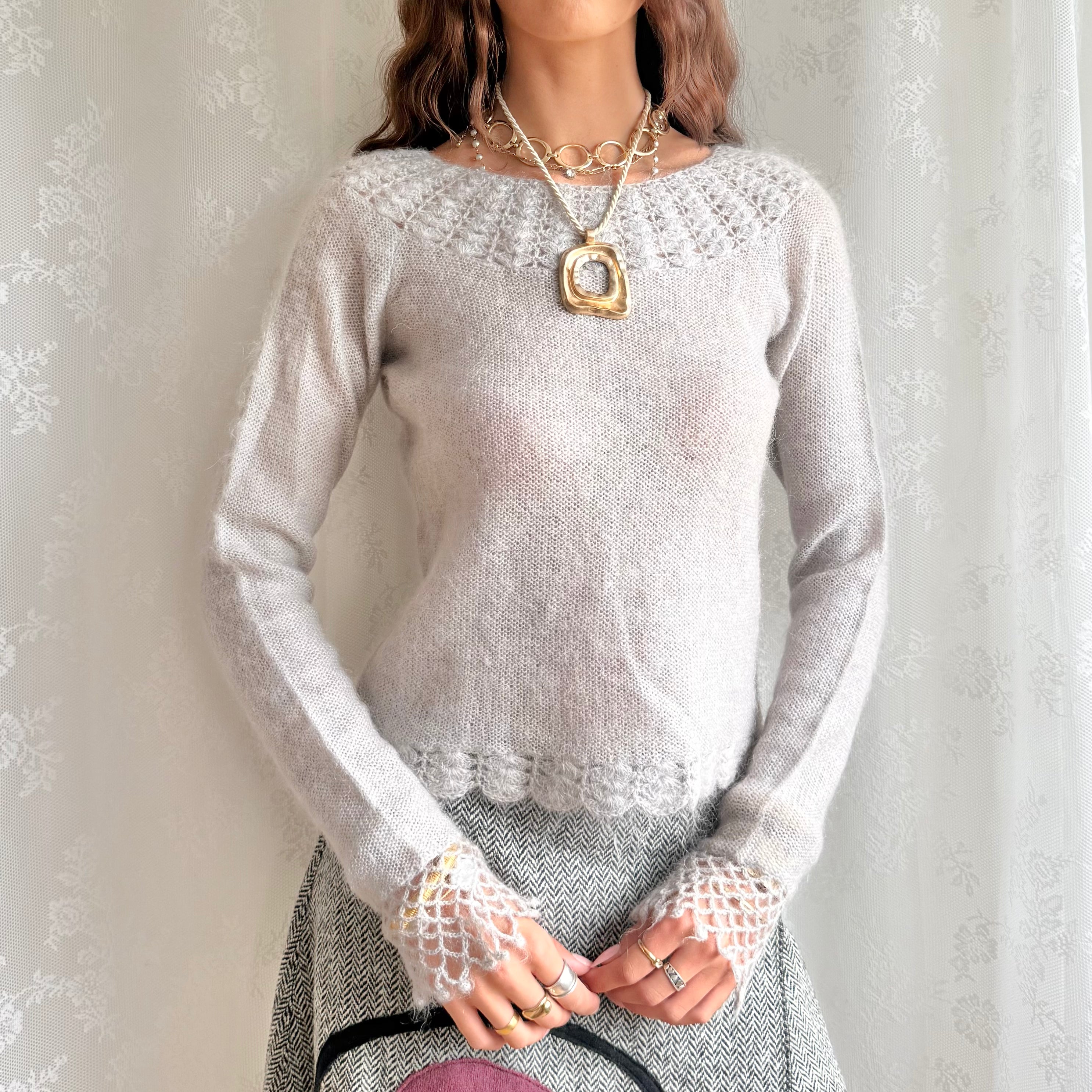 Mohair Knit Jumper - Size S