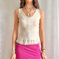 Lace Mesh Cami - Size L
