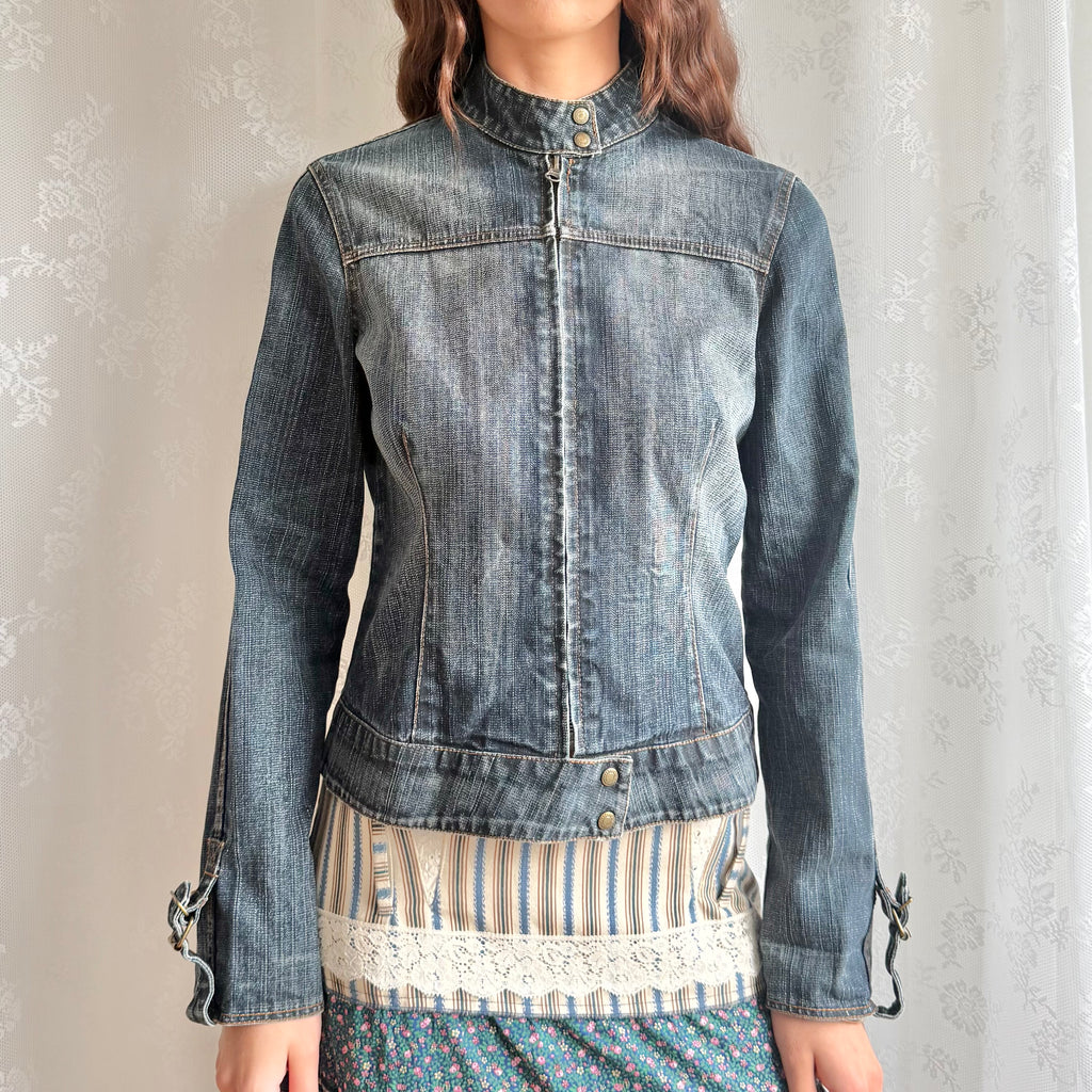 Denim Zip Jacket - Size M