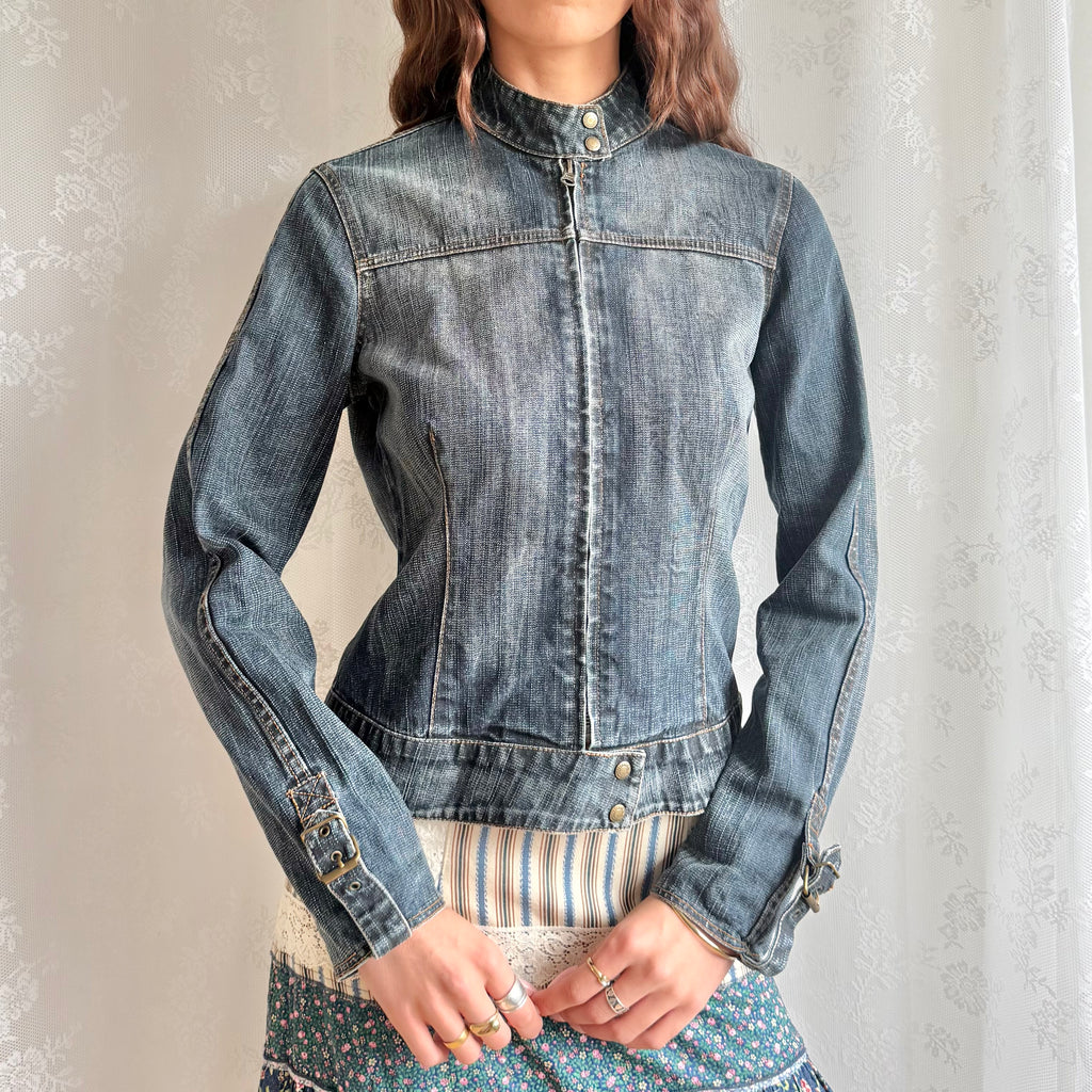 Denim Zip Jacket - Size M