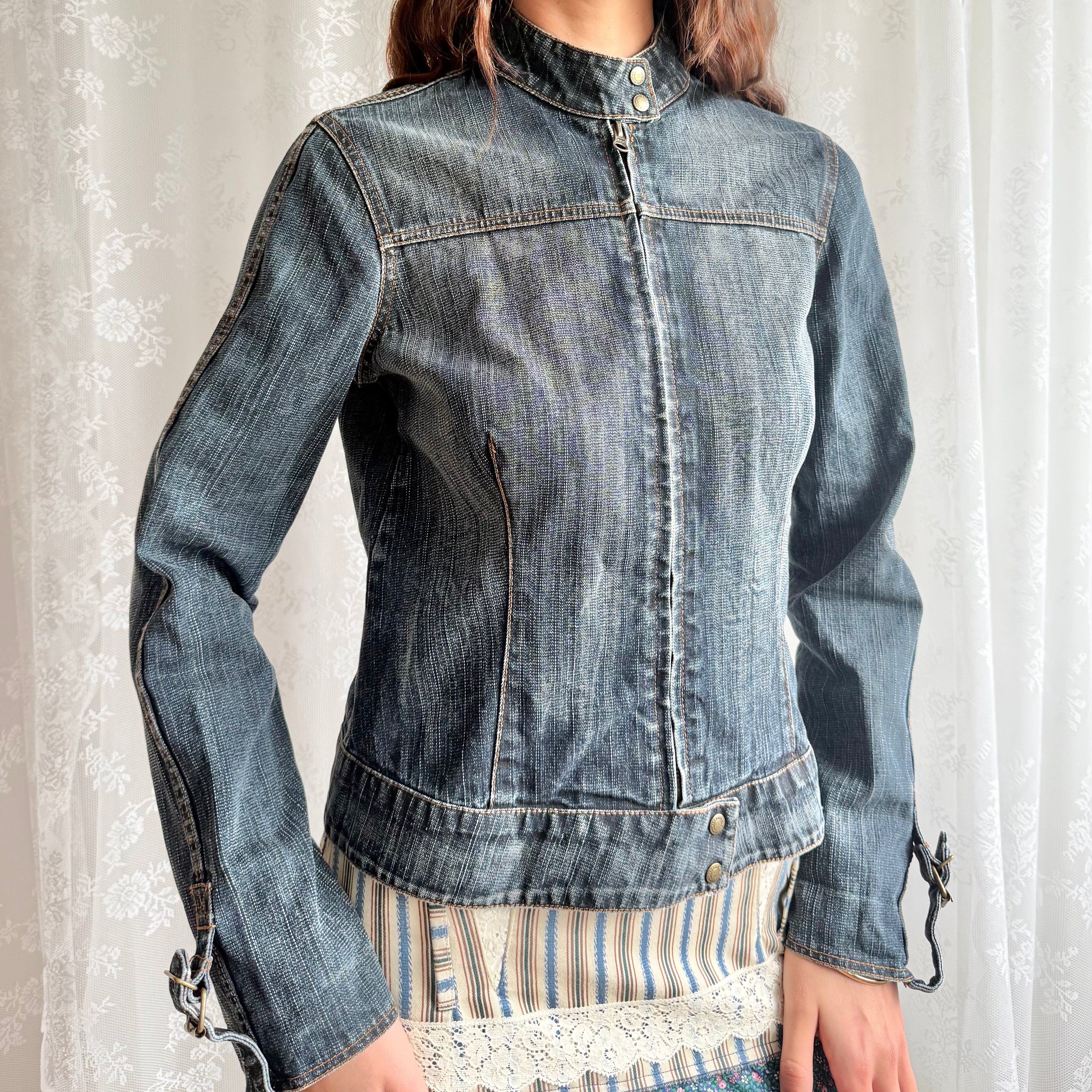 Denim Zip Jacket - Size M
