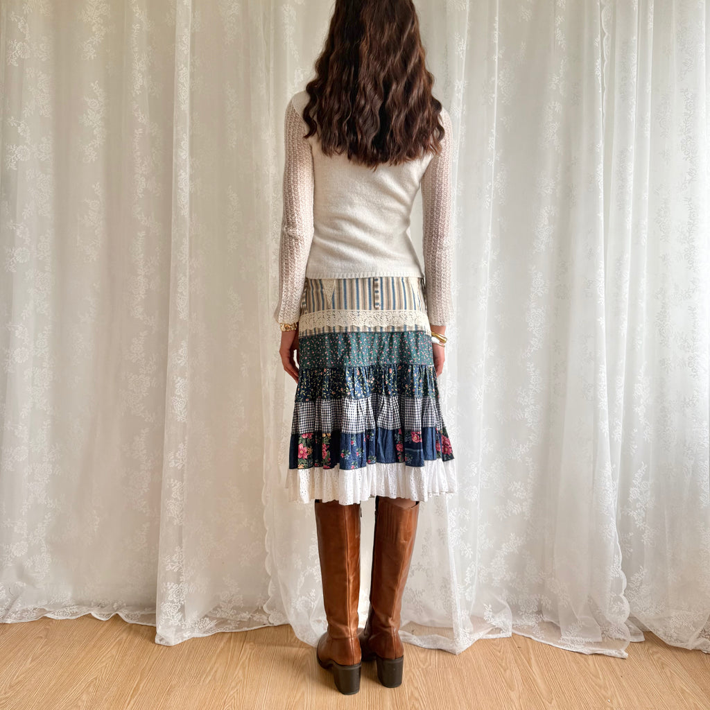 Tiered Midi Skirt - Size M