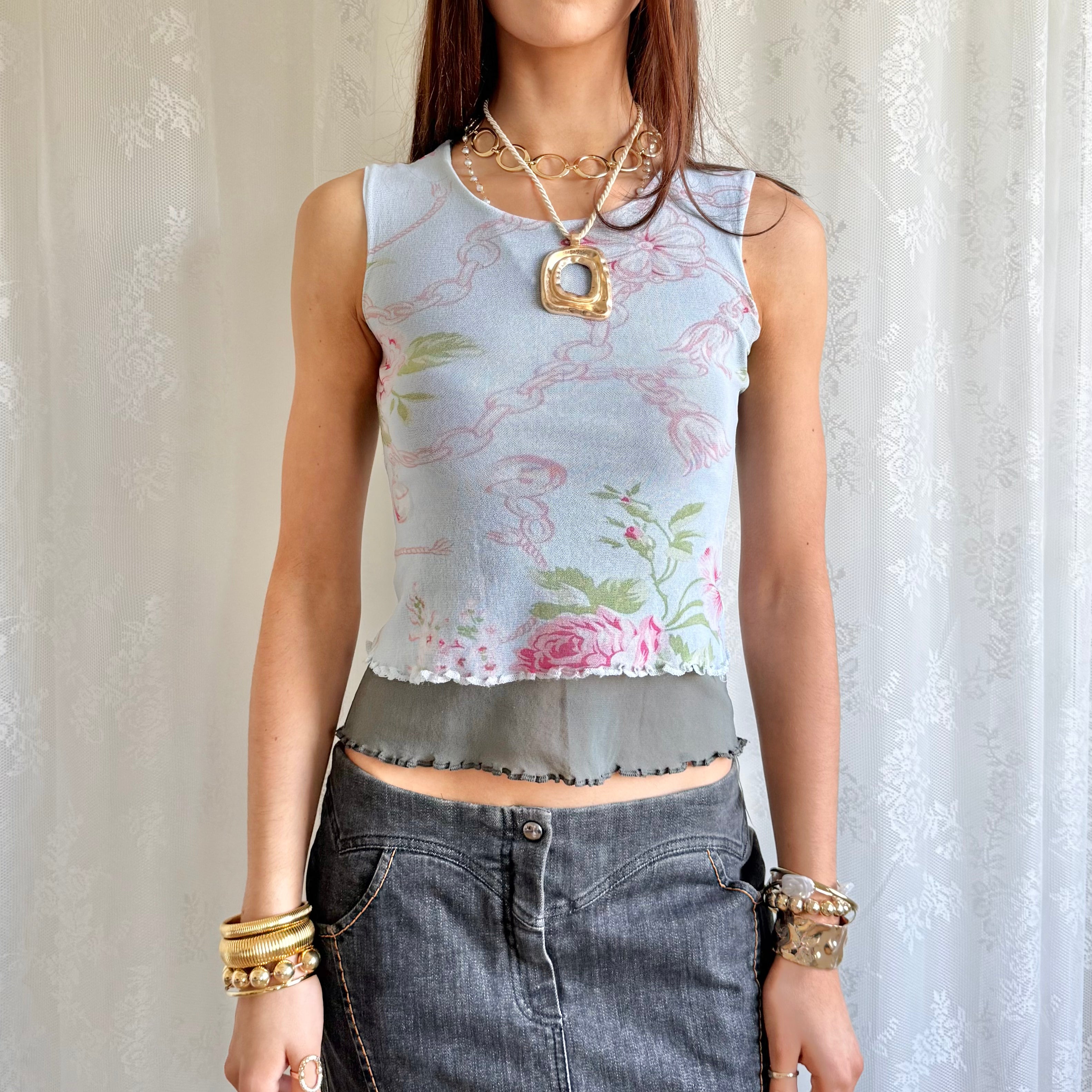 Mesh Crop Top - Size M