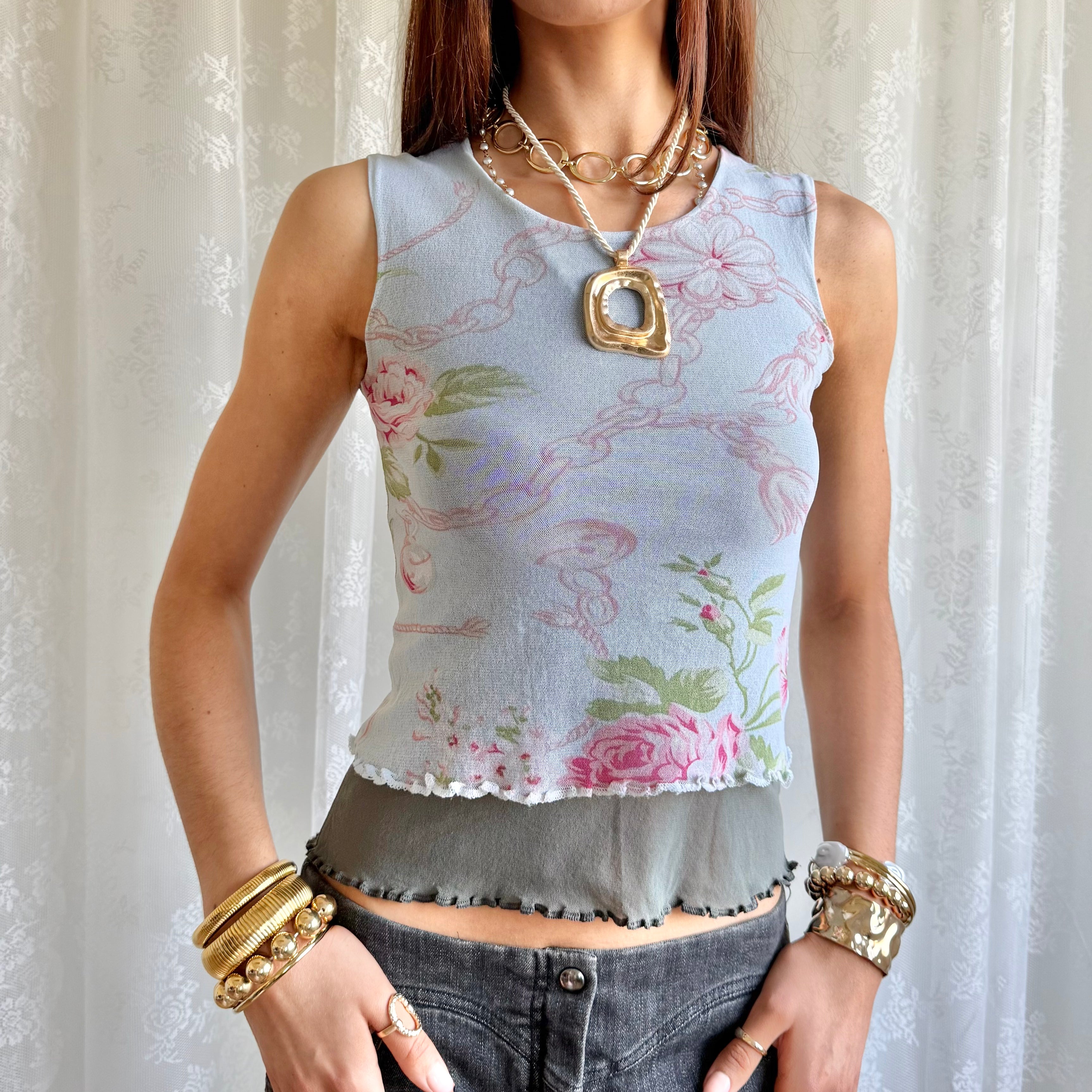 Mesh Crop Top - Size M