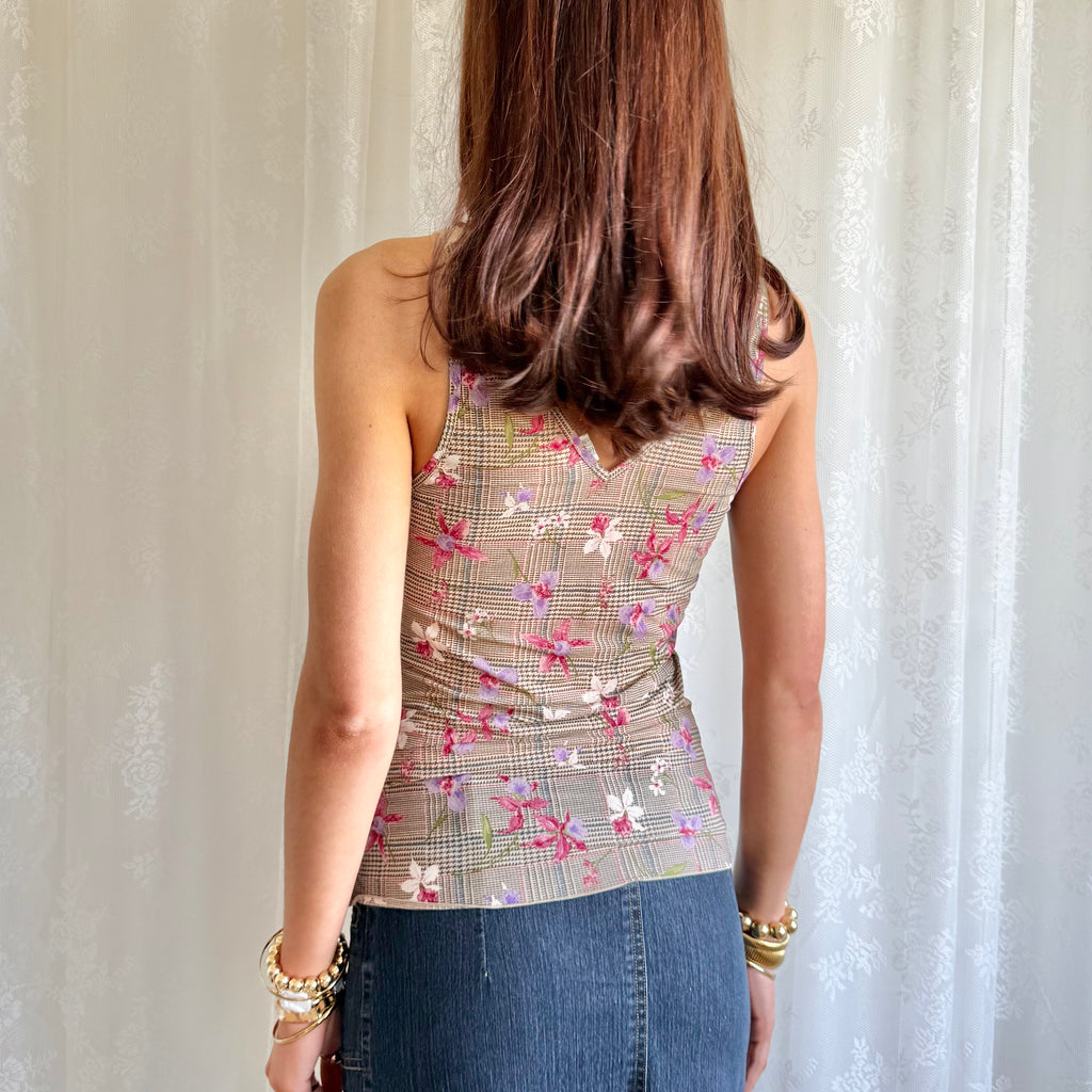 Intimissimi Lace Plaid Cami - Size M