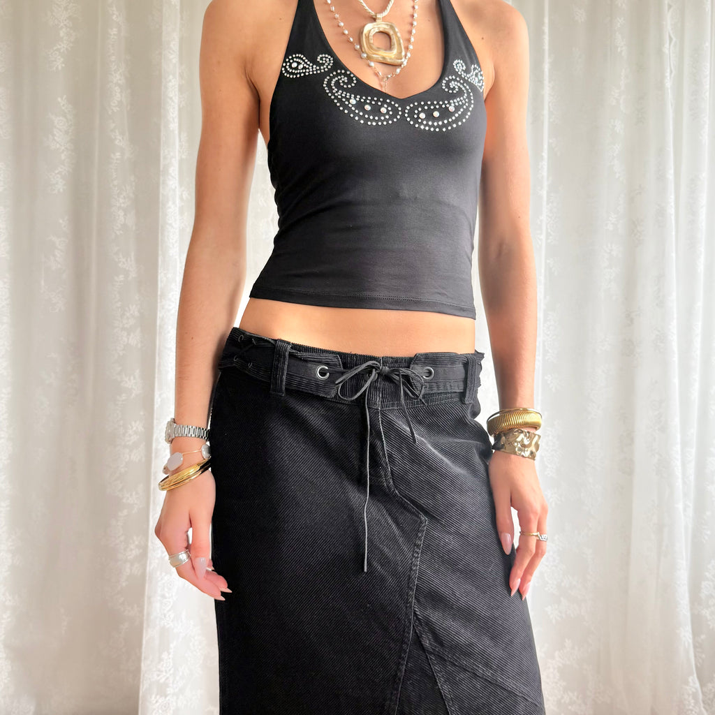 Corduroy Midi Skirt - Size L