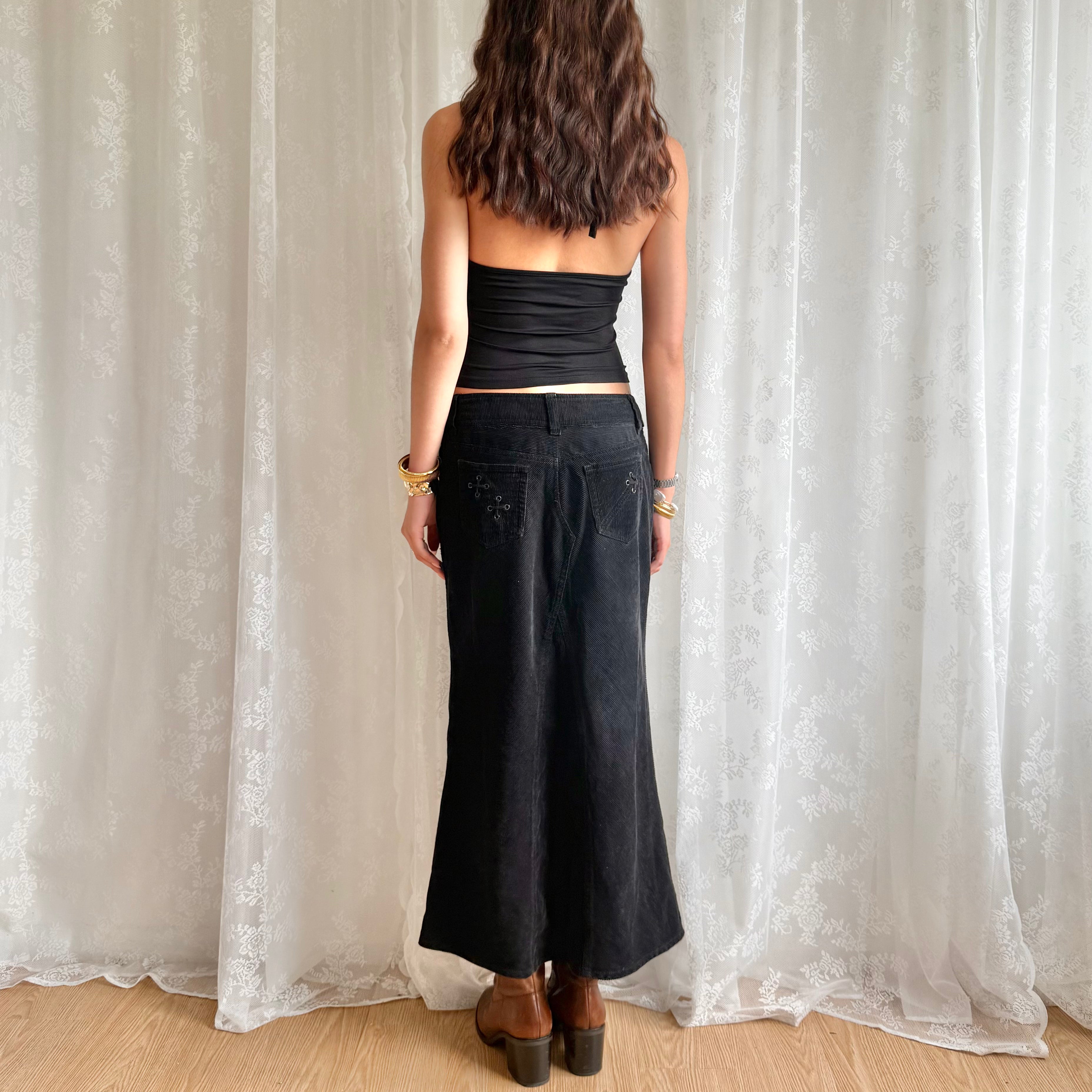 Corduroy Midi Skirt - Size L