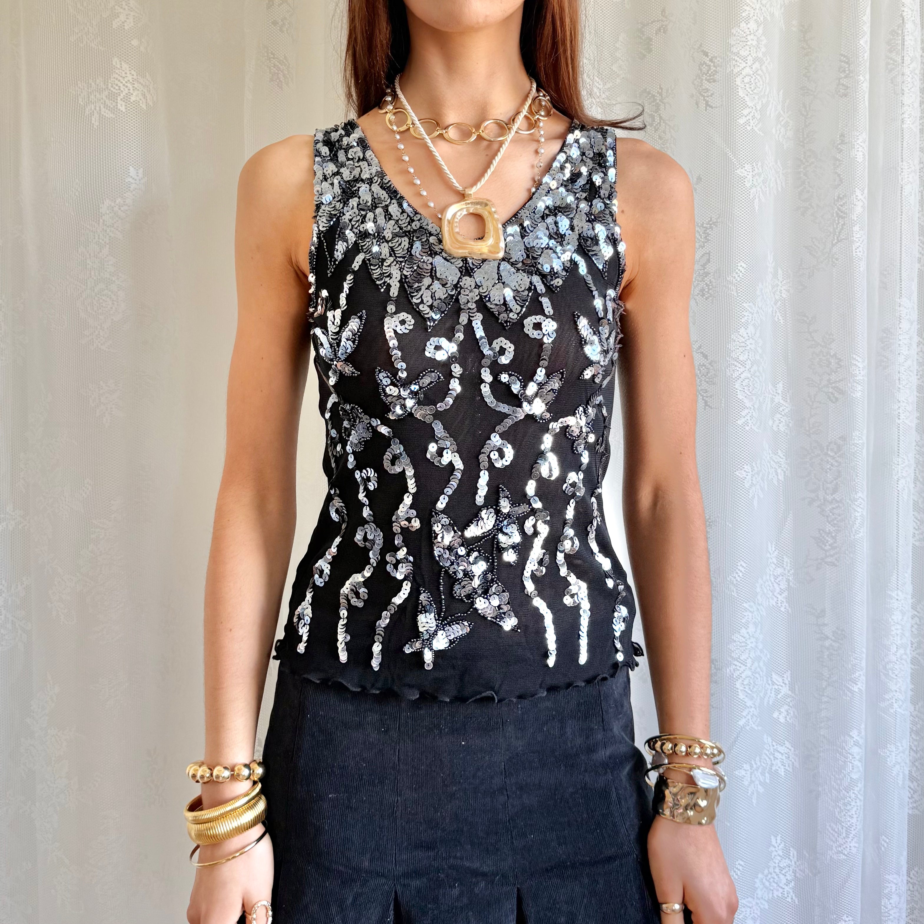 Sequin Cami - Size S