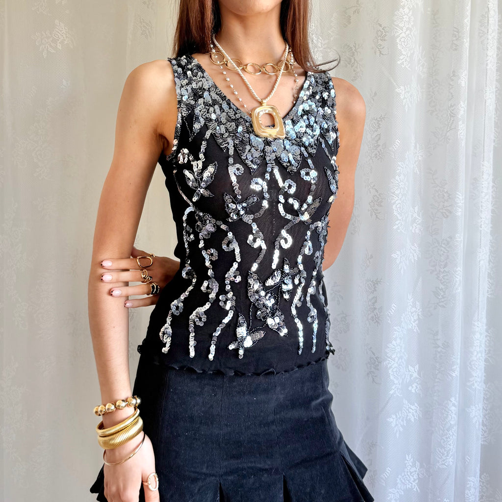 Sequin Cami - Size S