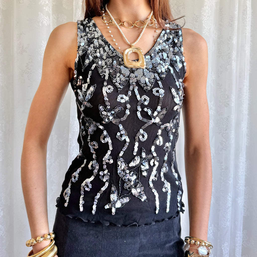 Sequin Cami - Size S