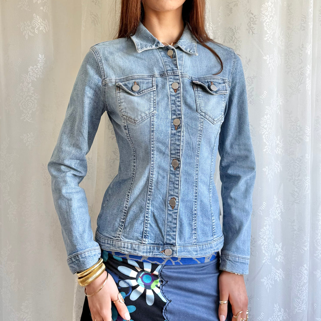 Miss Sixty Denim Button Jacket - Size S