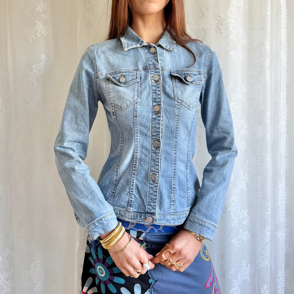 Miss Sixty Denim Button Jacket - Size S