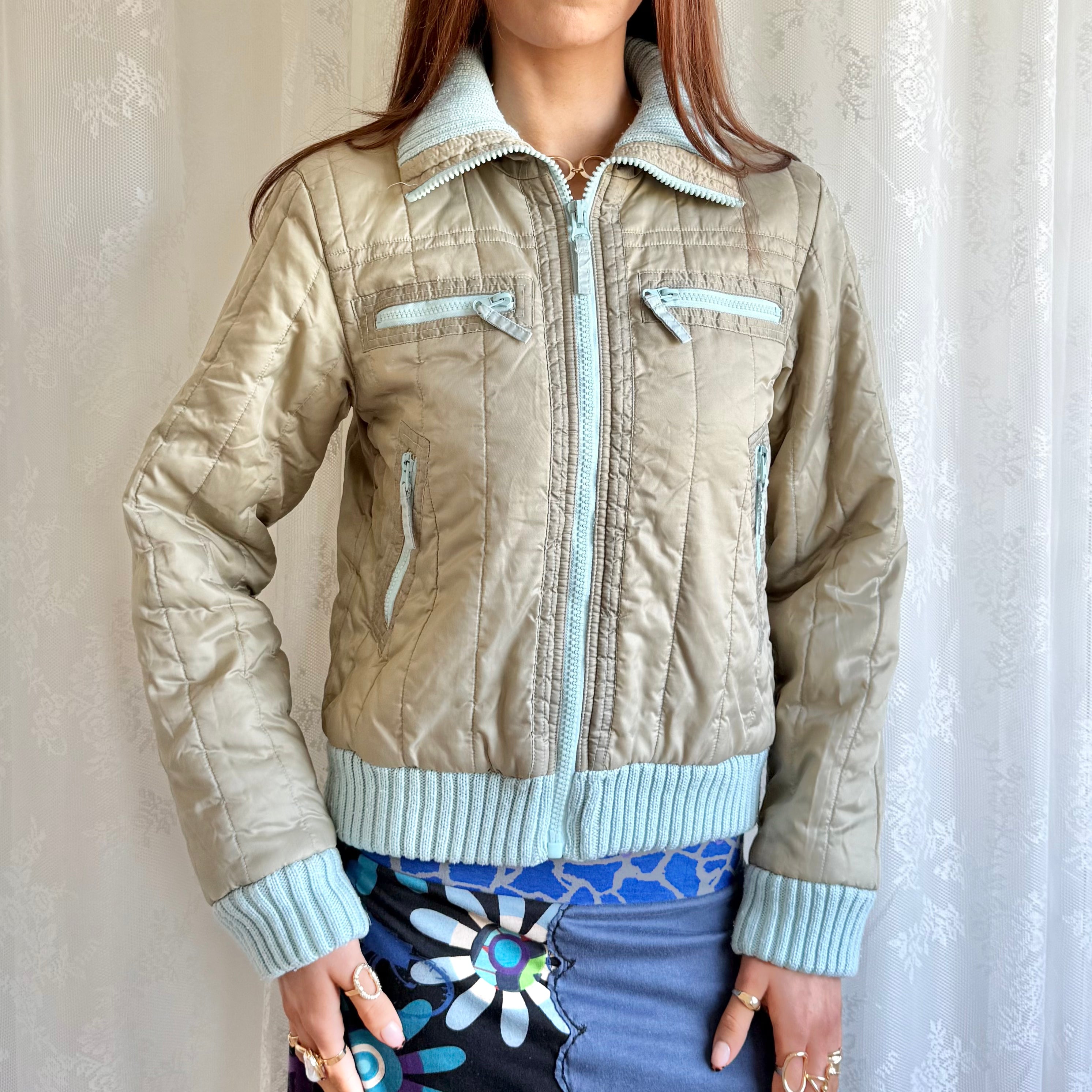 Zip Puffer Jacket - Size S