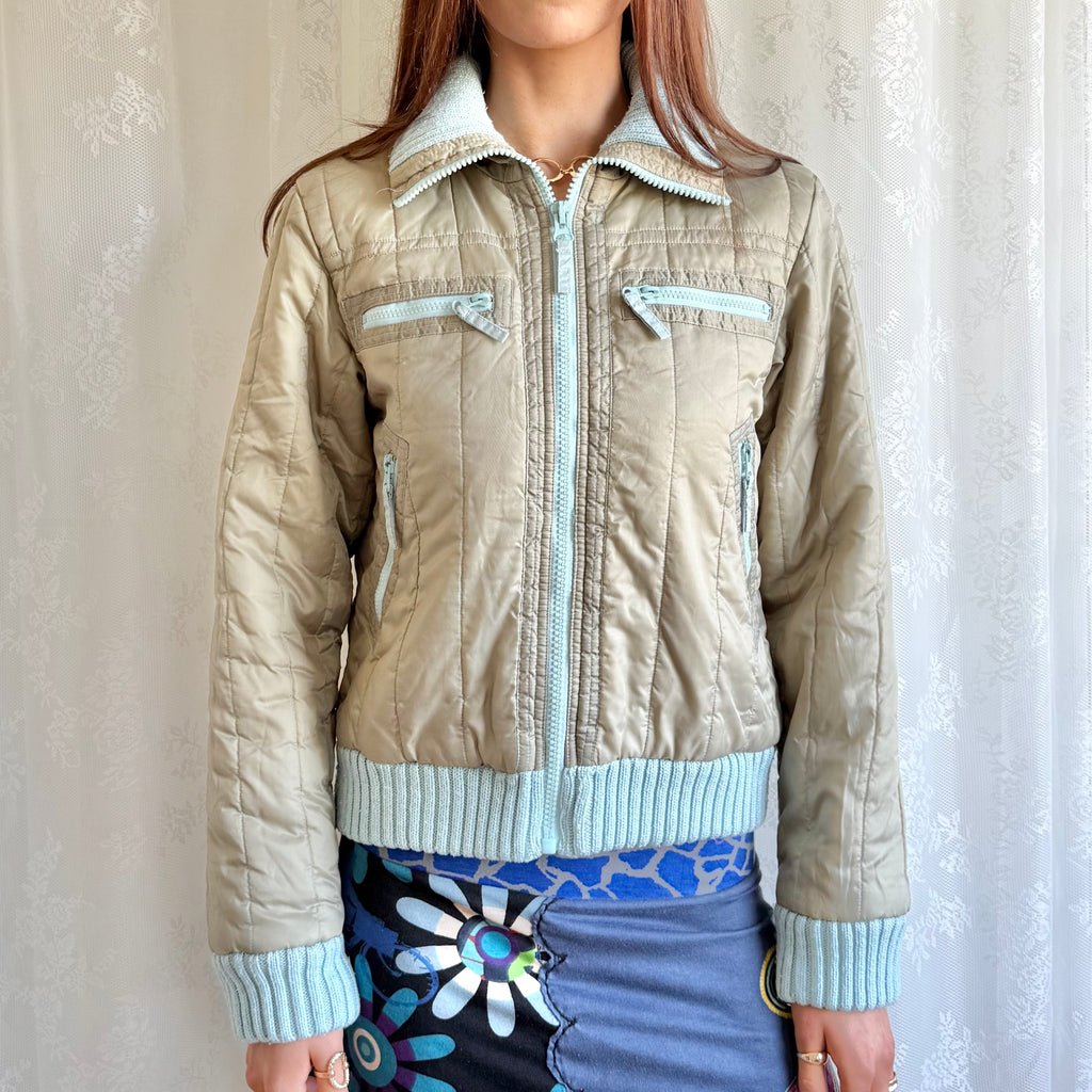 Zip Puffer Jacket - Size S