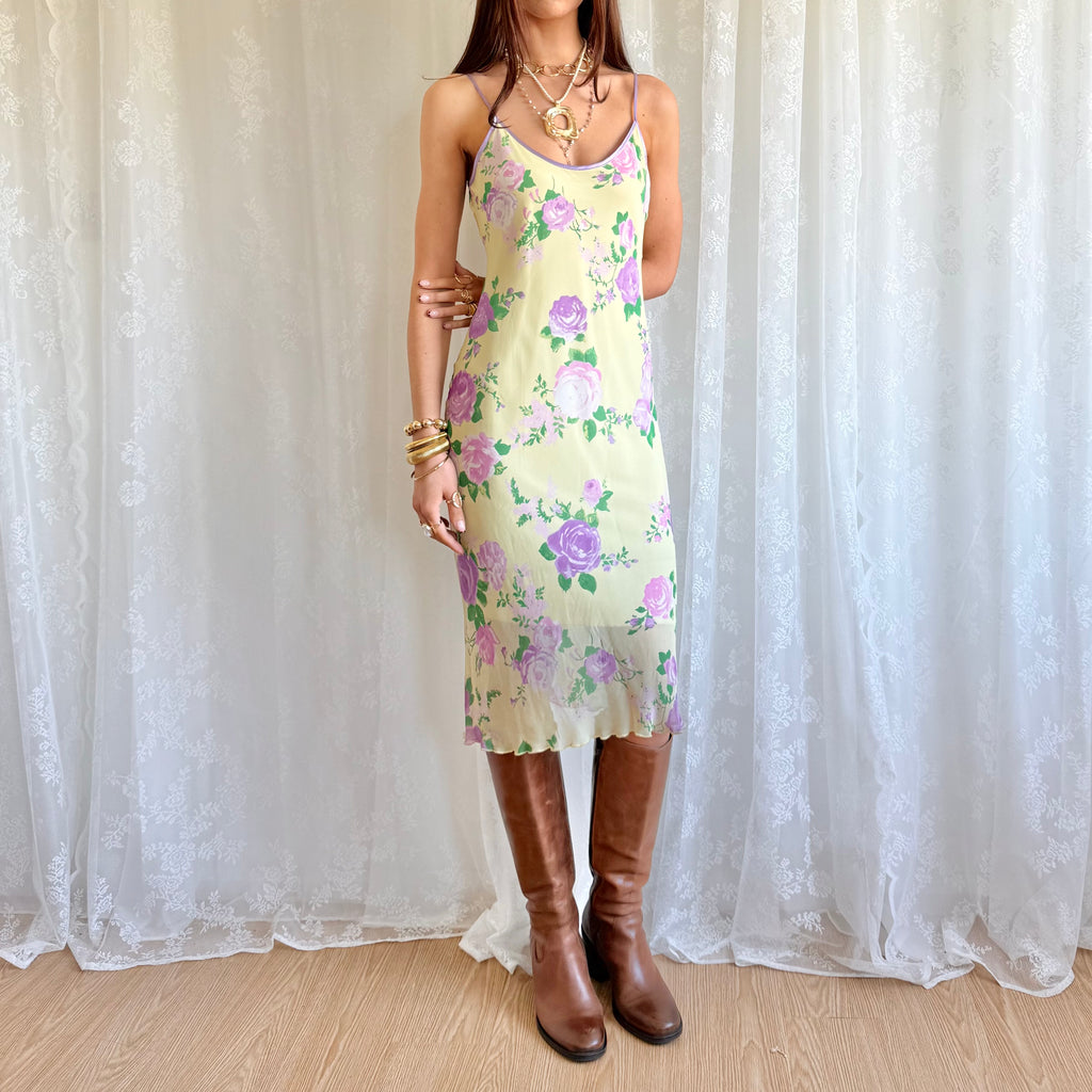 Floral Midi Dress - Size M