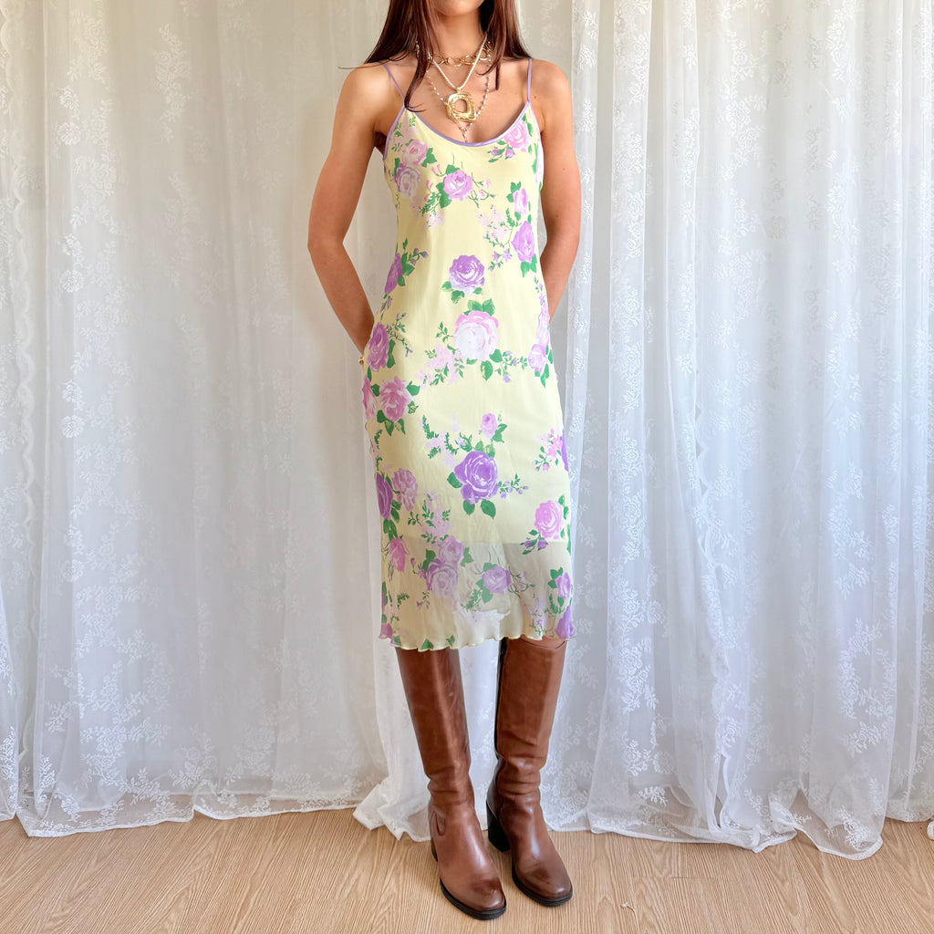 Floral Midi Dress - Size M