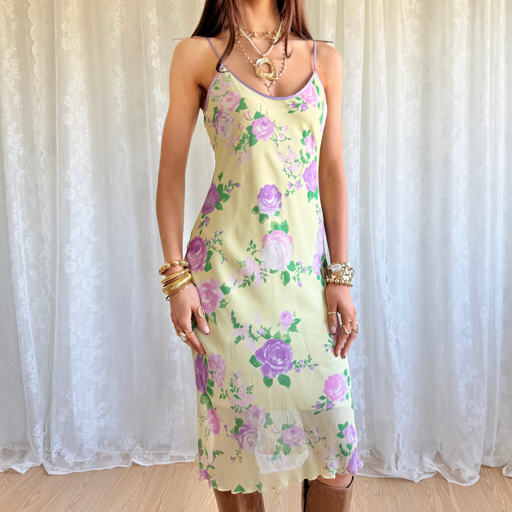Floral Midi Dress - Size M