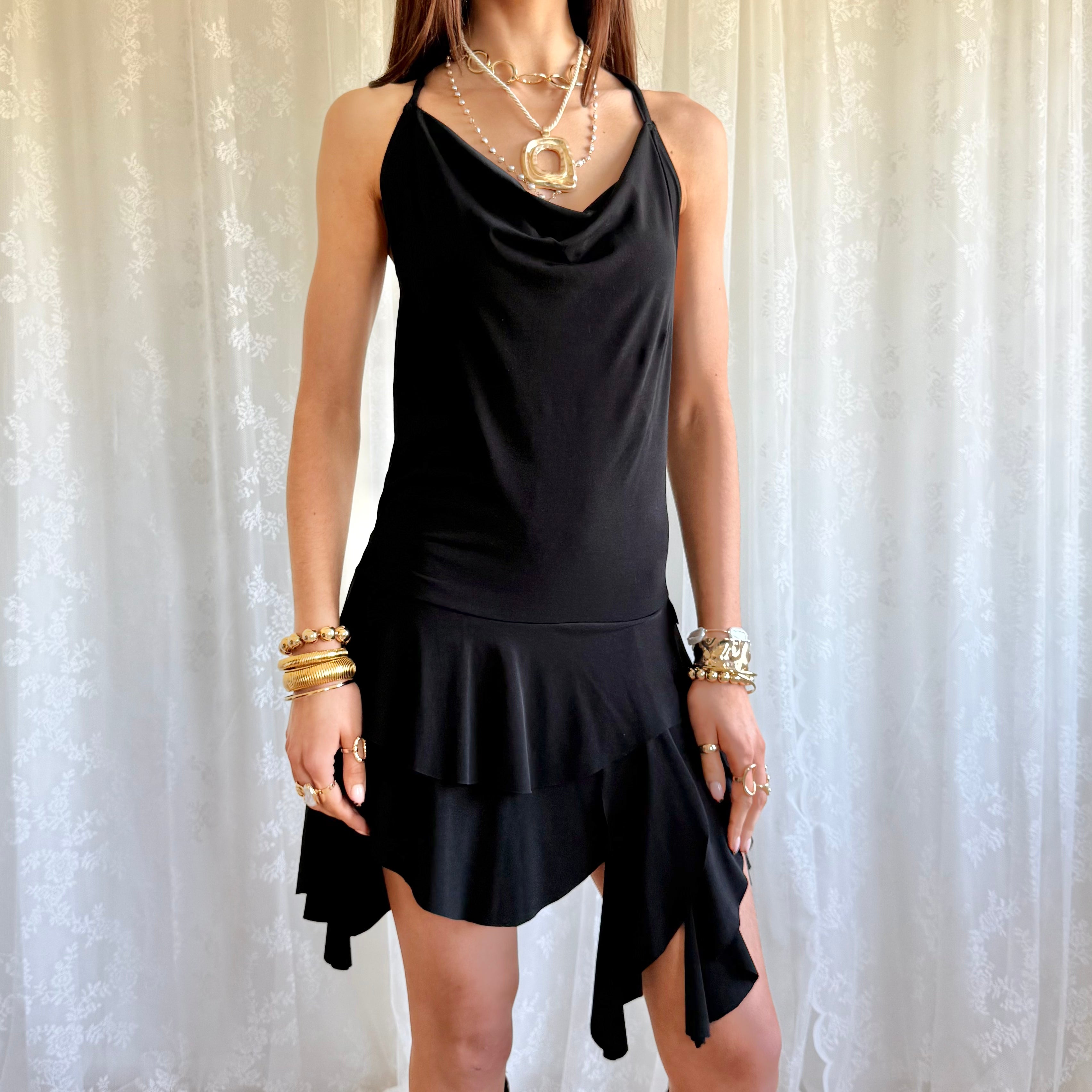 Asymmetric Mini Dress - Size M