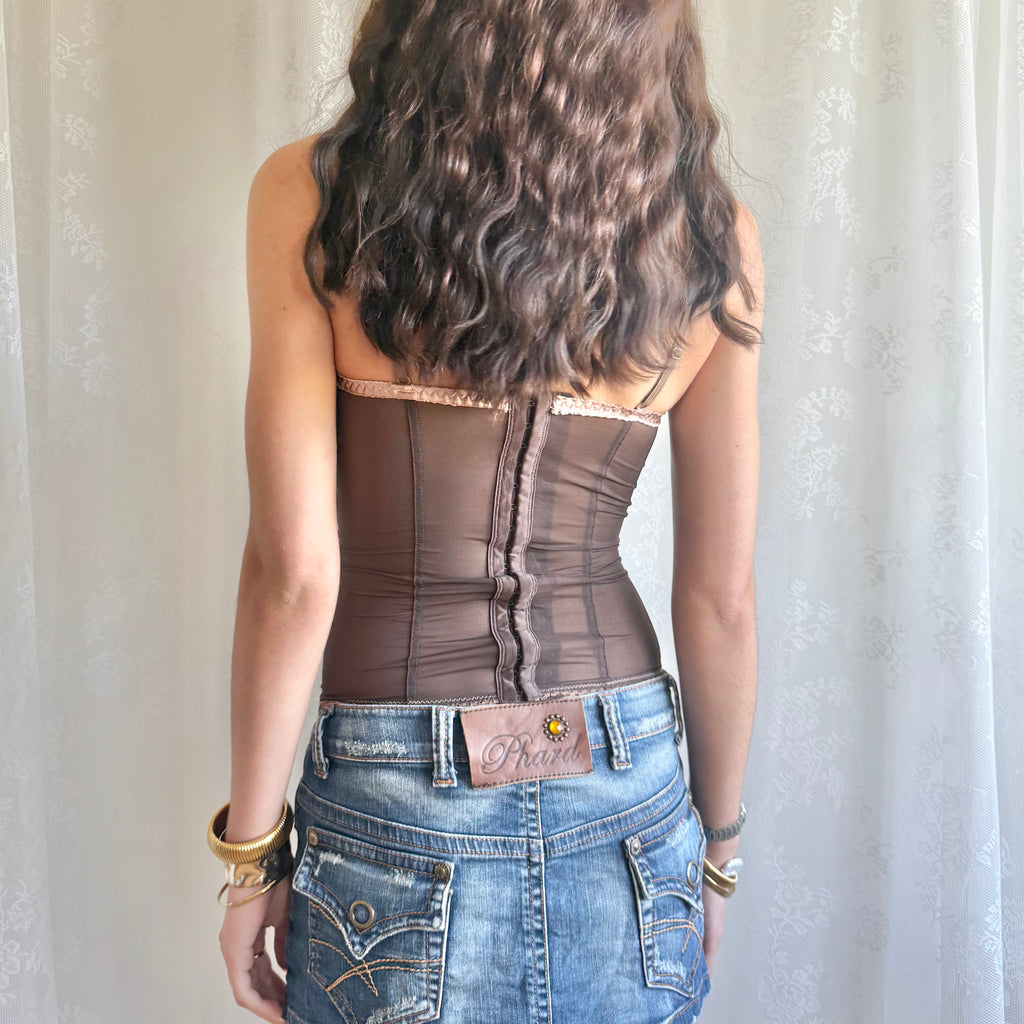 Leopard Mesh Cami - Size S