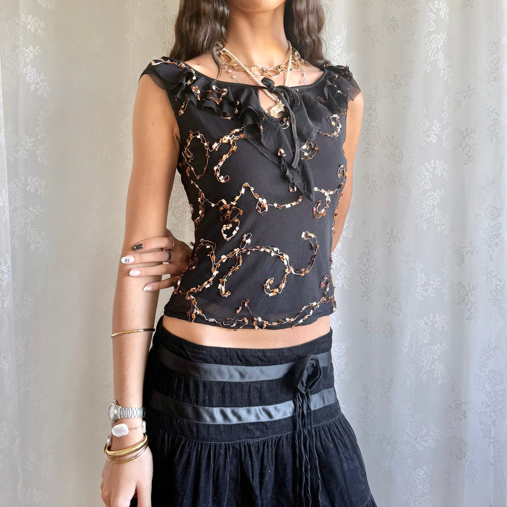 Mesh Crop Top - Size S