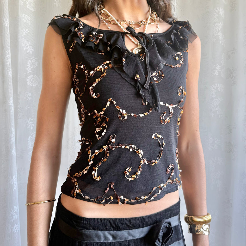 Mesh Crop Top - Size S